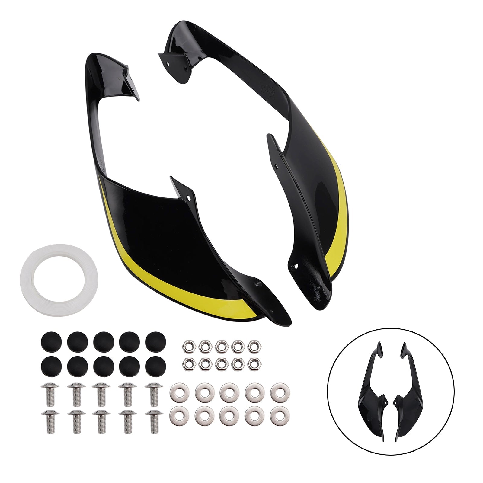 2021-2024 Yamaha YZF R1 R1M Front Side Winglets Wings Spoiler Fairing