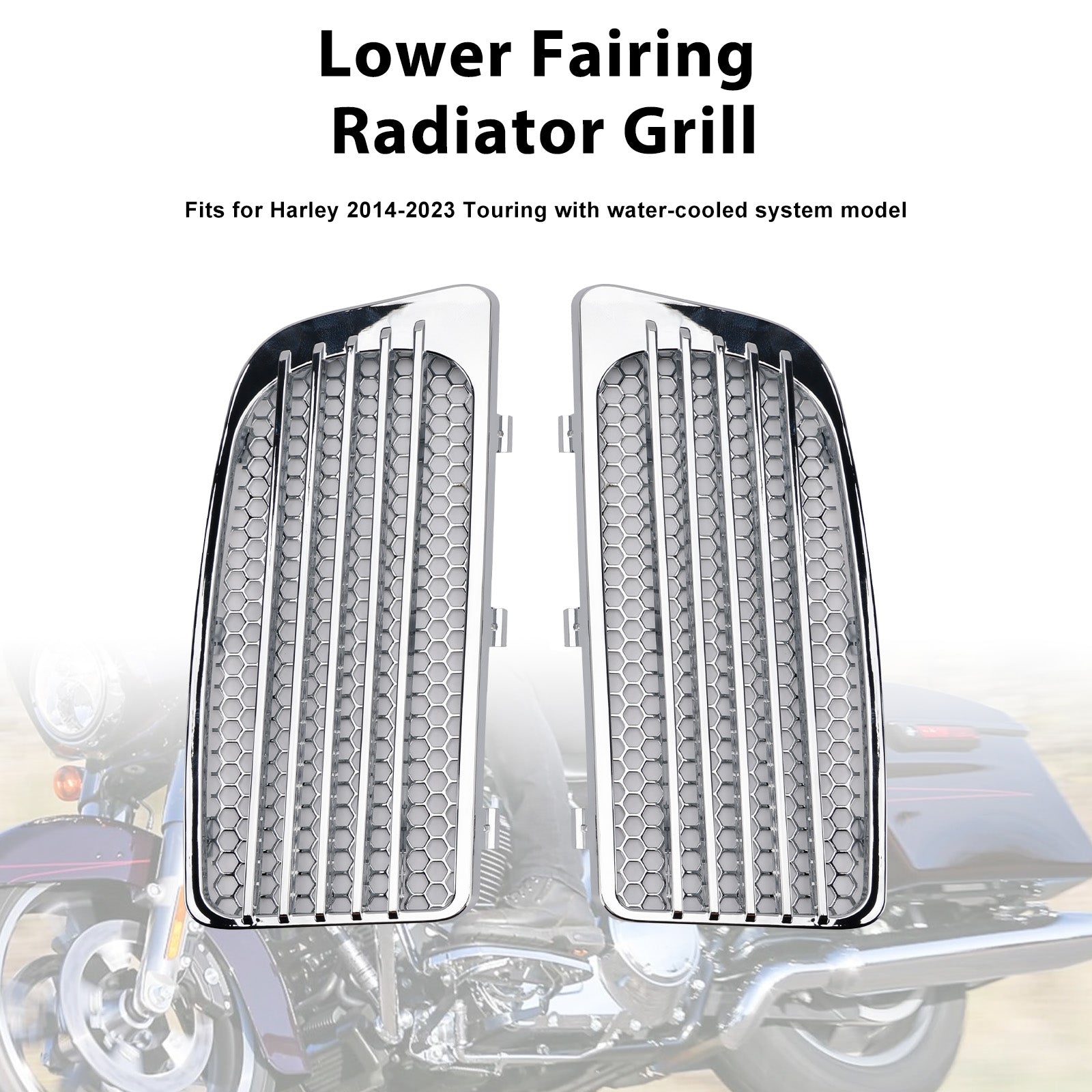 Lower Fairing Radiator Grill Fit For Road Glide King FLHR Special FLTRXS
