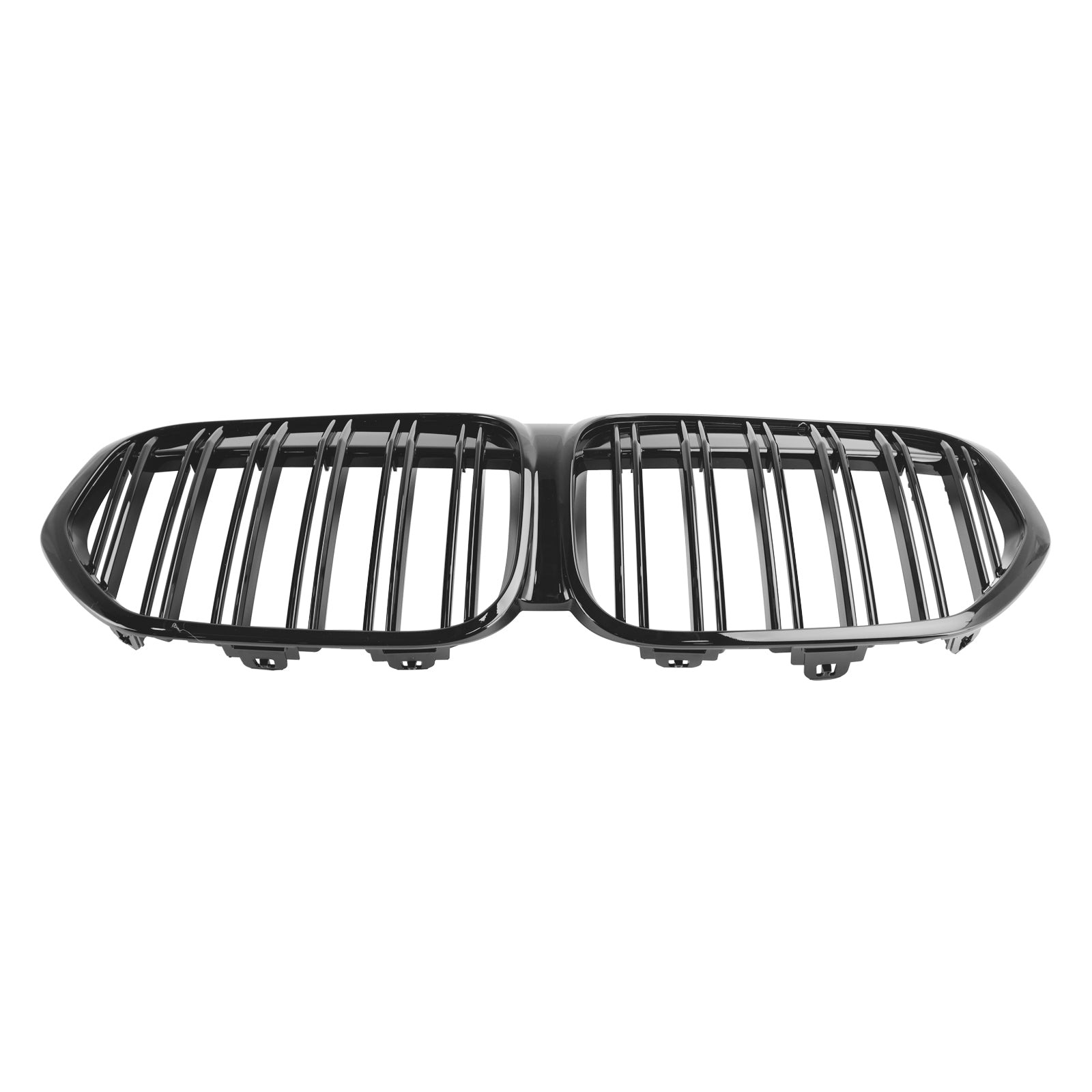 BMW X1 F48 F49 Dual Slat 2019-2021 Gloss Black Front Kidney Grille Grill