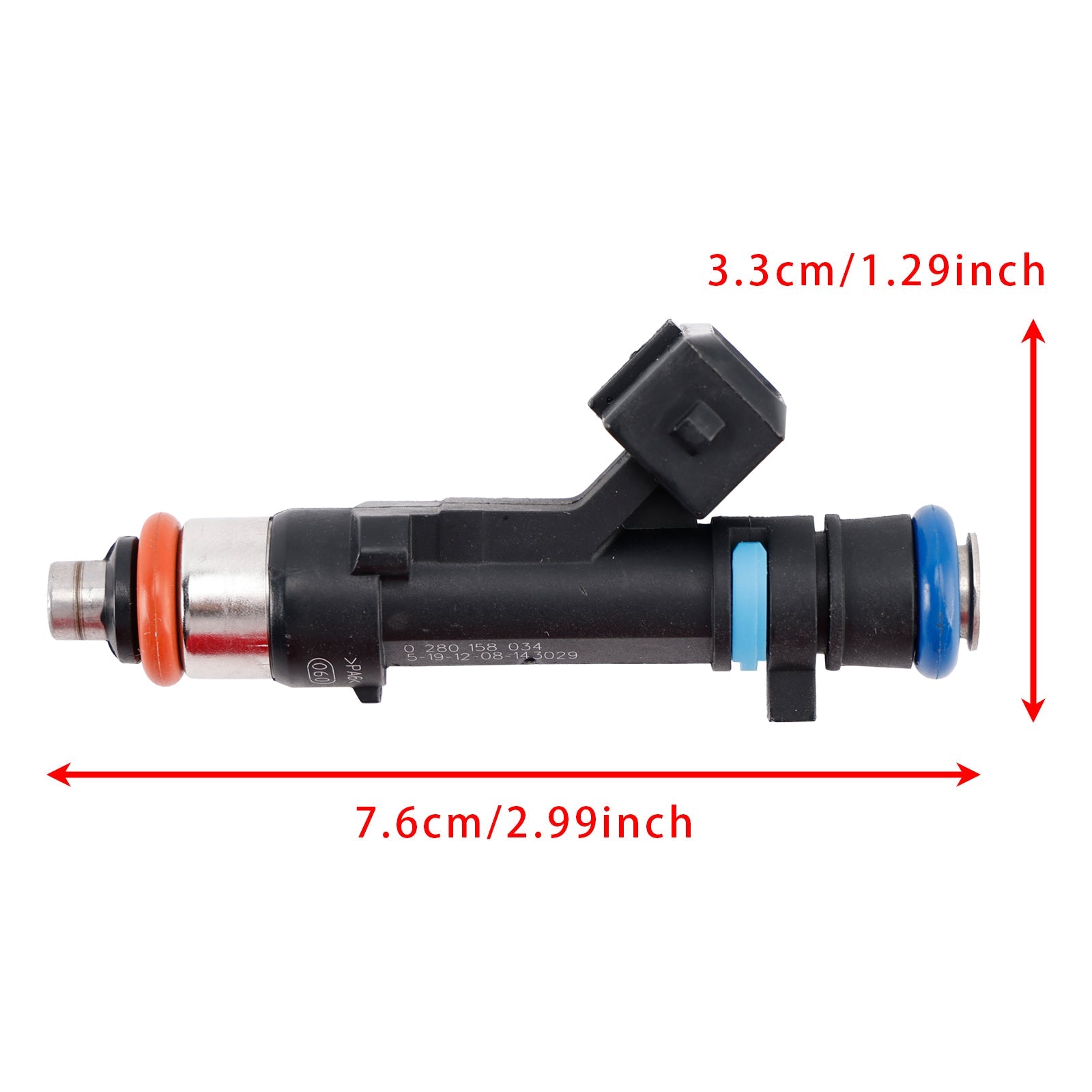 1Pcs Fuel Injector For Dacia Sandero Dokker Logan Renault Kangoo 0280158034