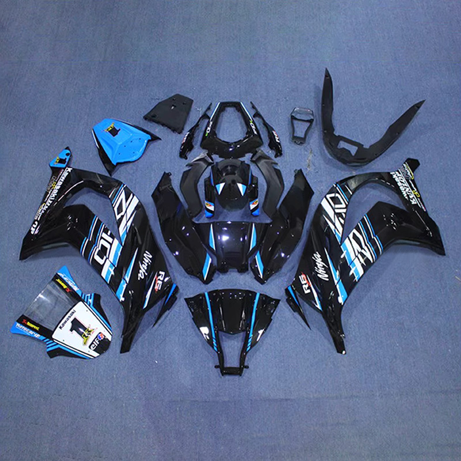 Injection Fairing Kit Bodywork Plastic ABS fit For Kawasaki ZX10R 2011-2015