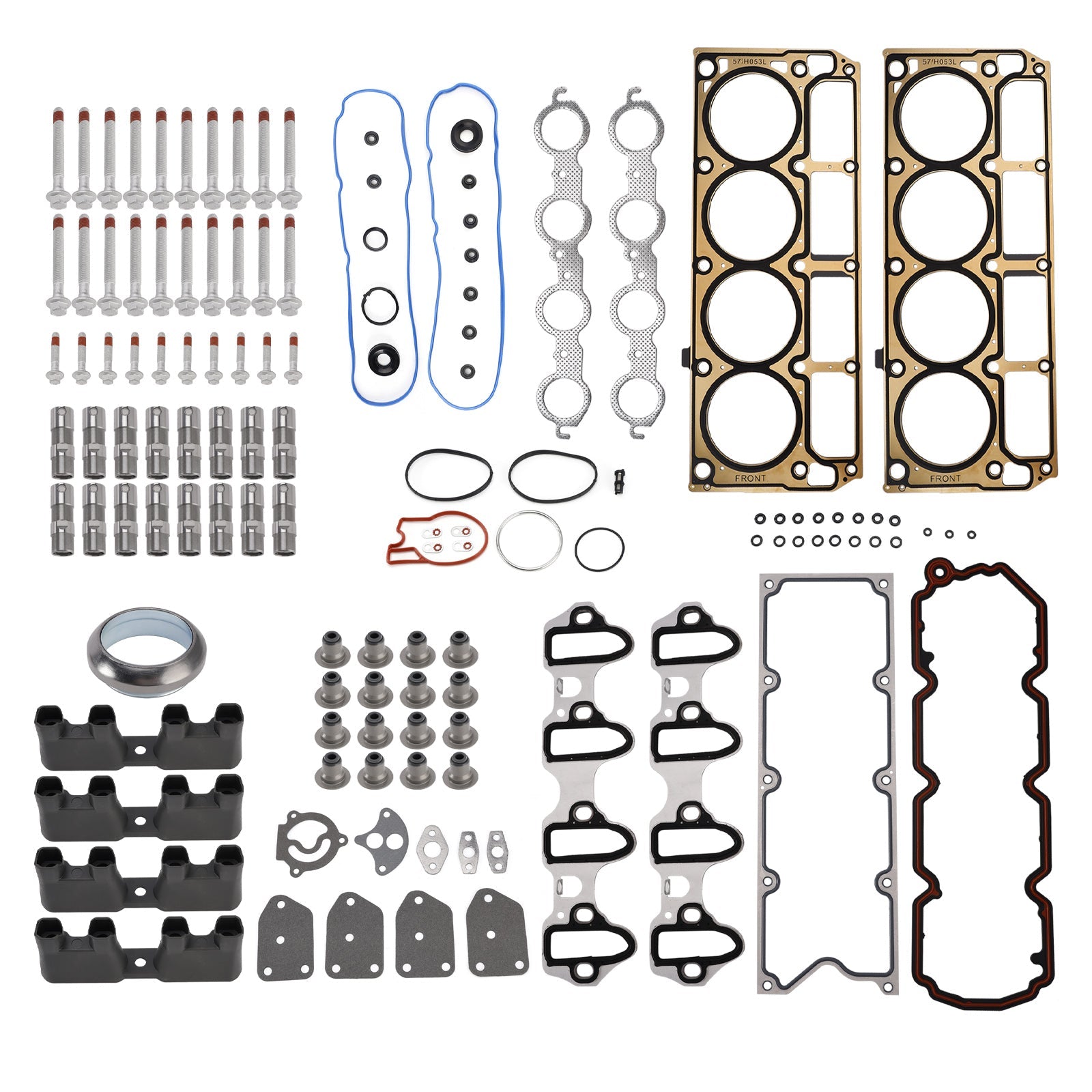 2004-2006 For GMC Envoy XL 5.3L 5328CC 325CID V8 OHV NON-AFM Lifters Kit Head Gasket Set Head Bolts Lifters & Guides HL124