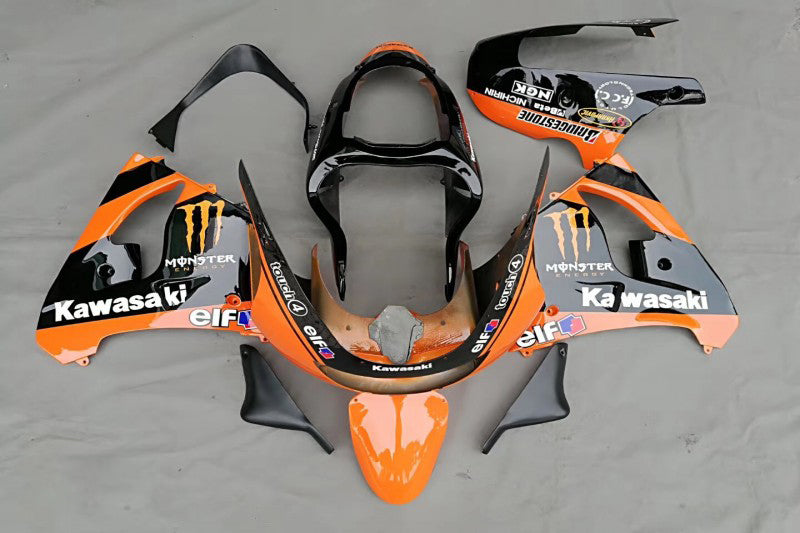 2009-2012 Kawasaki ZX6R 636 Fairing Kit Bodywork Plastic ABS