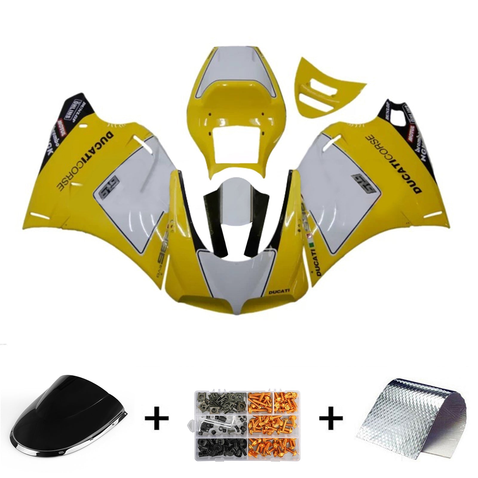 1996-2002 Ducati 996 748 916 998 Fairing Kit Bodywork ABS #103
