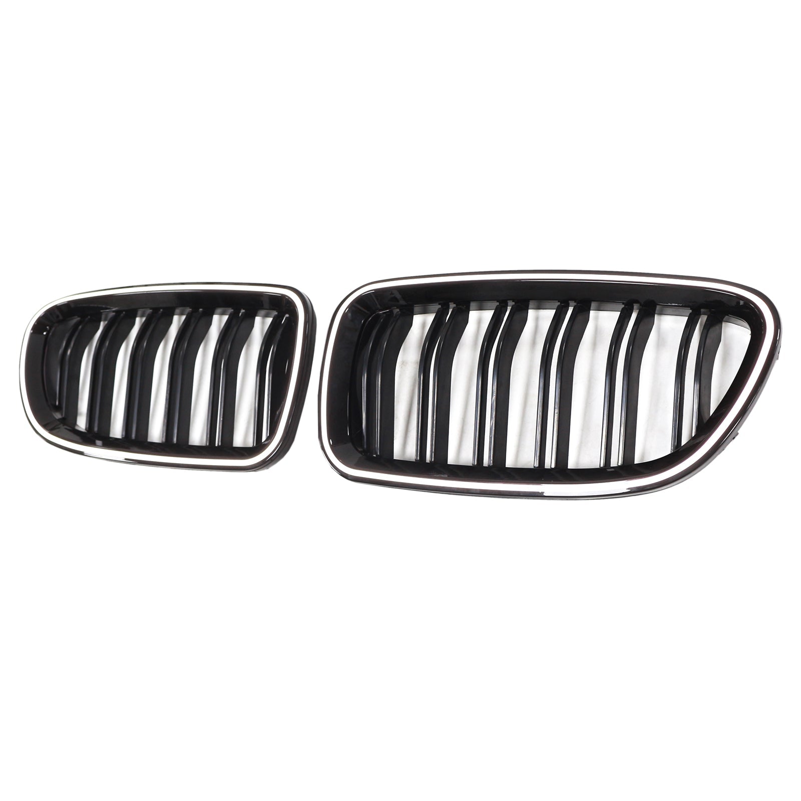 01.2009-10.2016 BMW 5-Series F10 Sedan Kidney Bumper Grill Grille Gloss Black 51137203649 51137203203