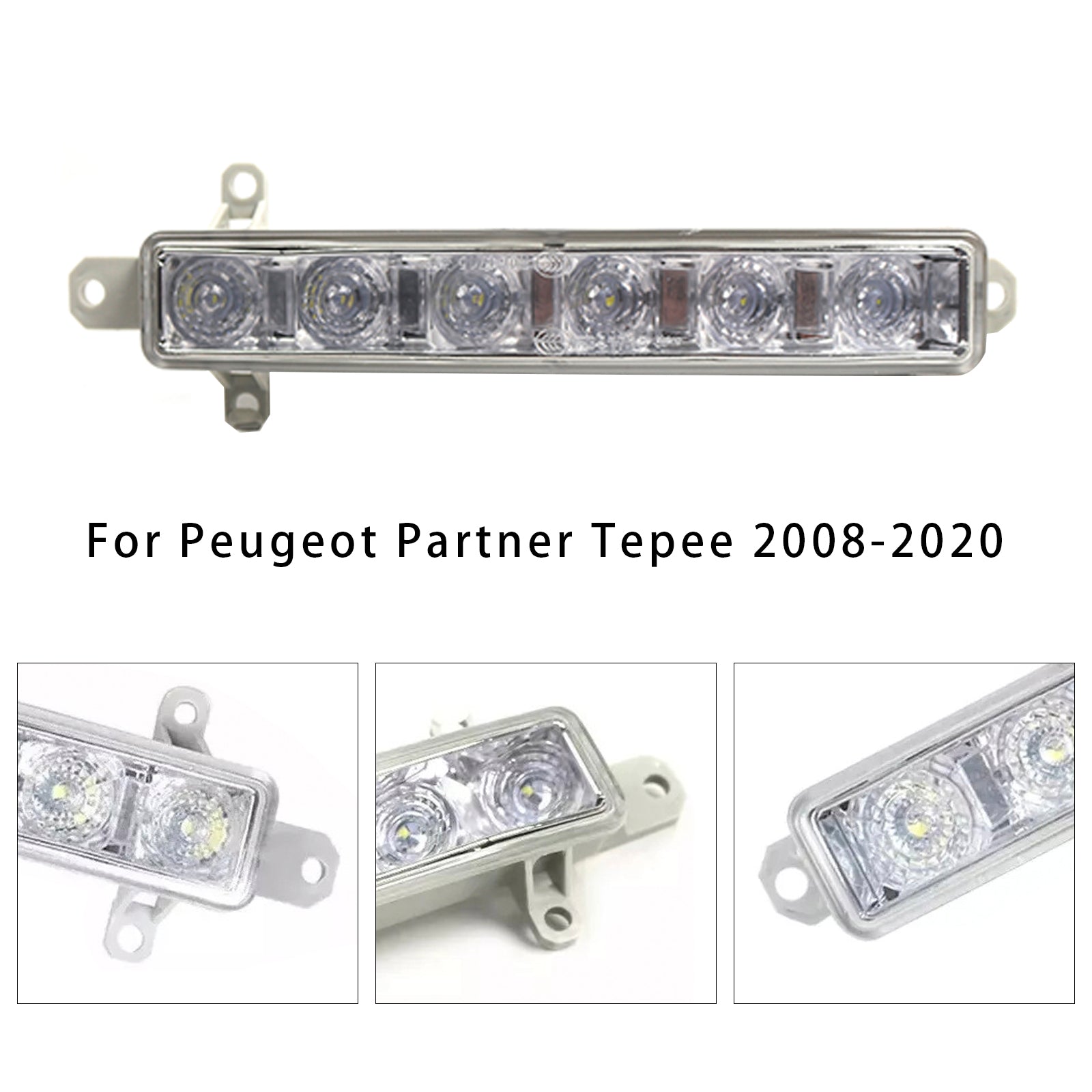 1 Pcs LED Daytime Running Fog Light For Citroen C3 Berlingo Peugeot 9802795580