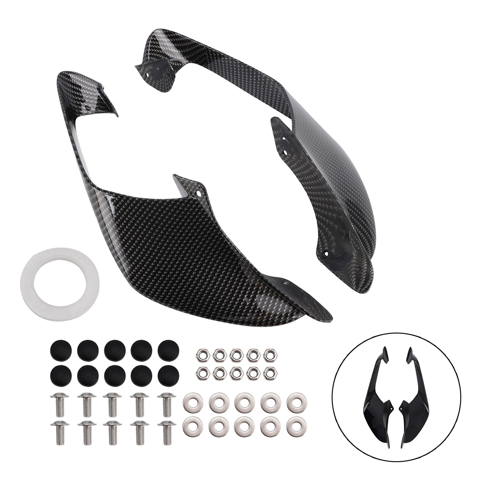 2021-2024 Yamaha YZF R1 R1M Front Side Winglets Wings Spoiler Fairing