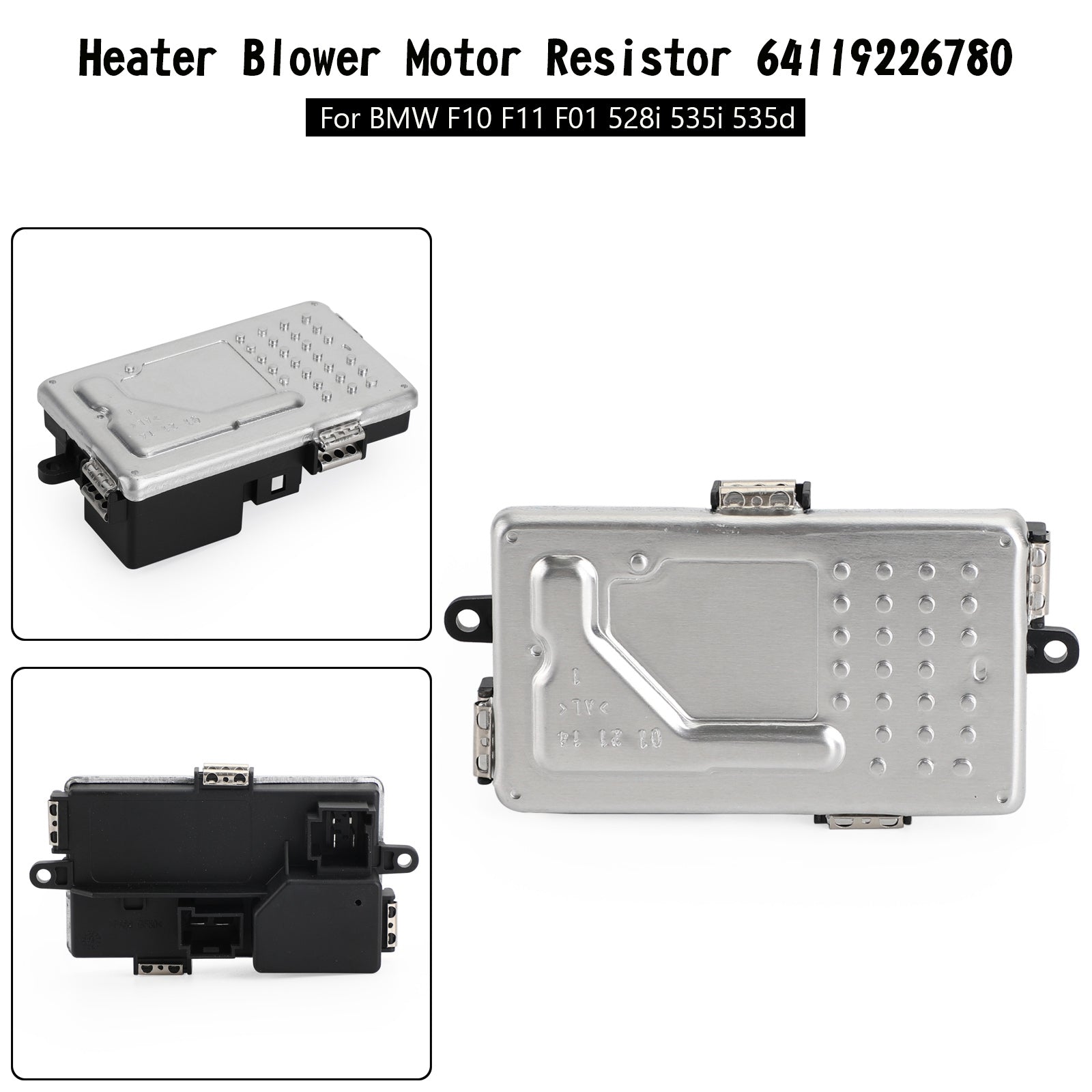 2014-2015 BMW 650i Base Coupe 2-Door Heater Blower Motor Resistor 64119226780 Generic