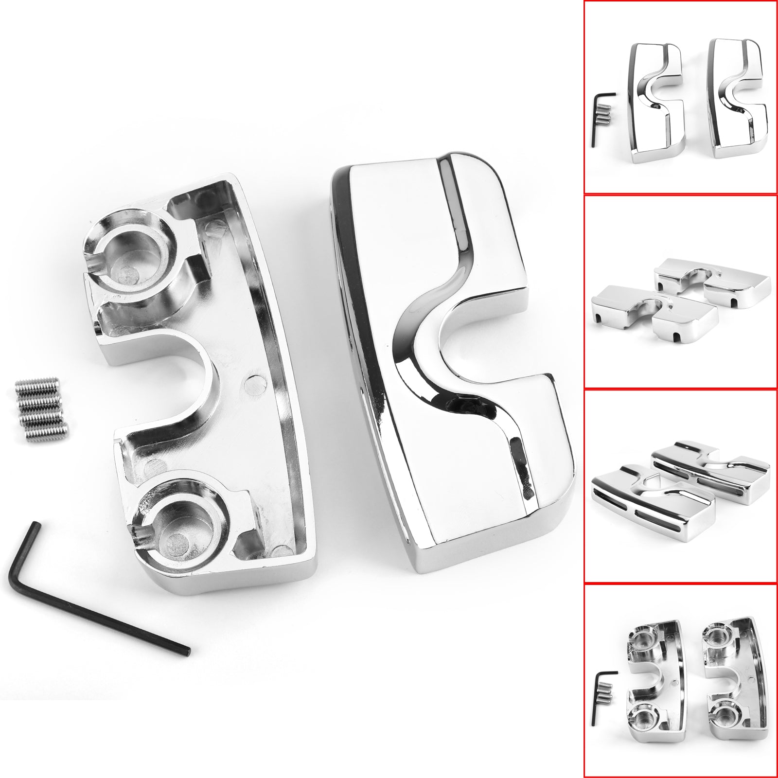 NEW Chrome Scorpion Spark Plug Head Bolt Covers Fit for Twin Cam 1999-2017 Generic