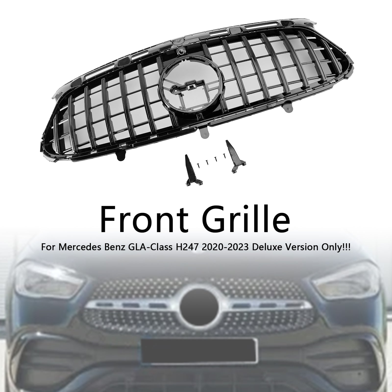 2020-2023 Mercedes Benz GLA-Class H247 Deluxe Front Bumper Grille Grill
