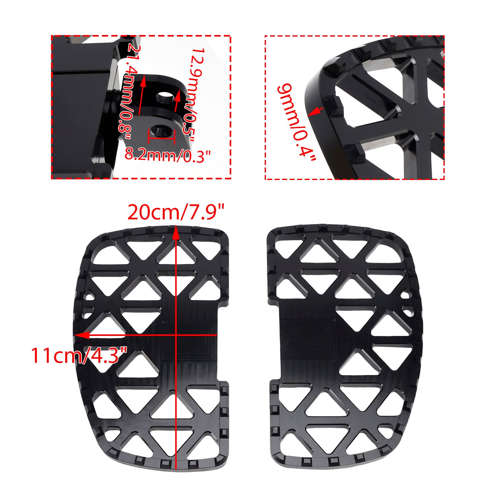 Front Footrests Foot Pegs fit for Meteor 350 2021-2025 Classic 350 2022-2025