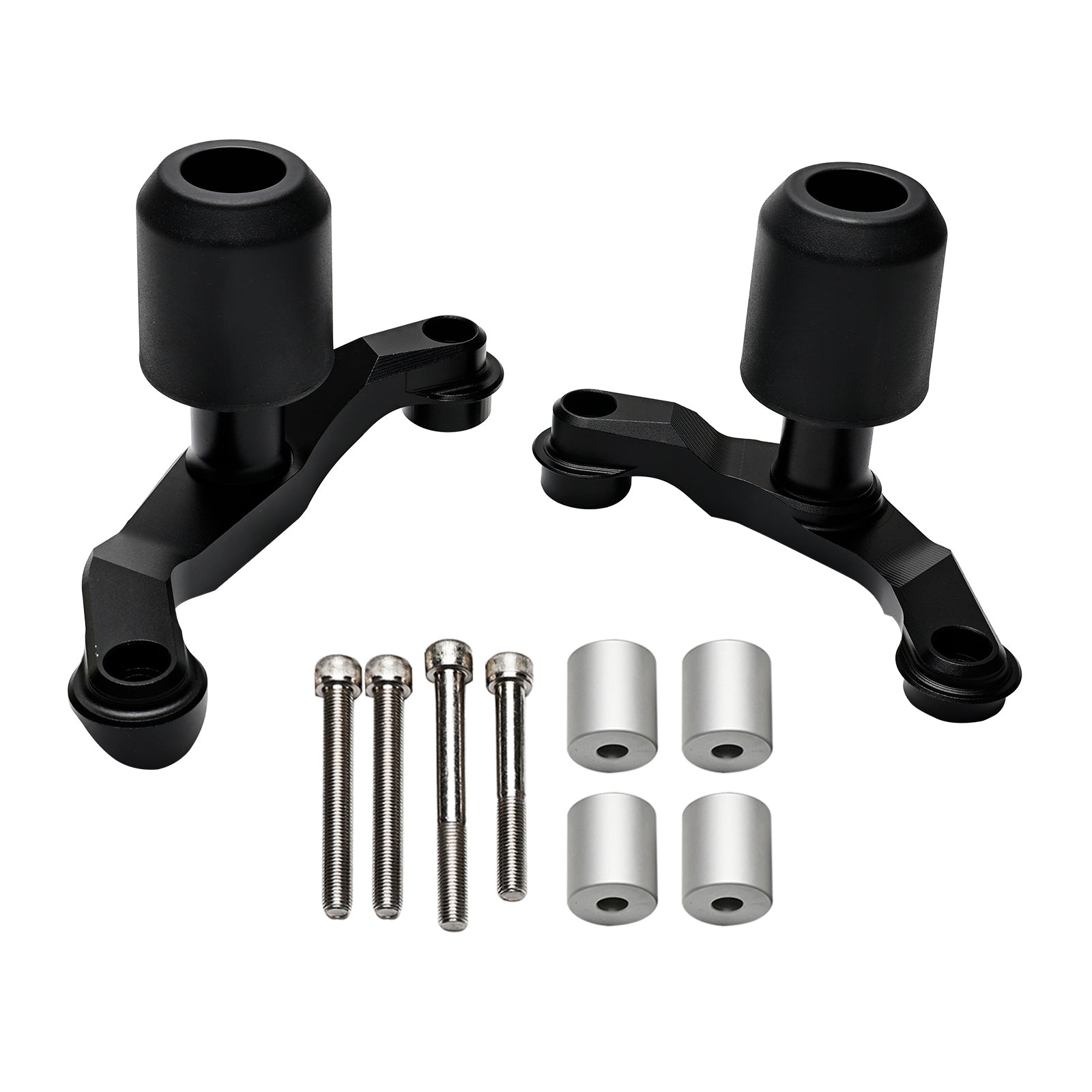 2020-2023 Kawasaki Zh2 Cnc Anti-Crash Frame Sliders Protector Black