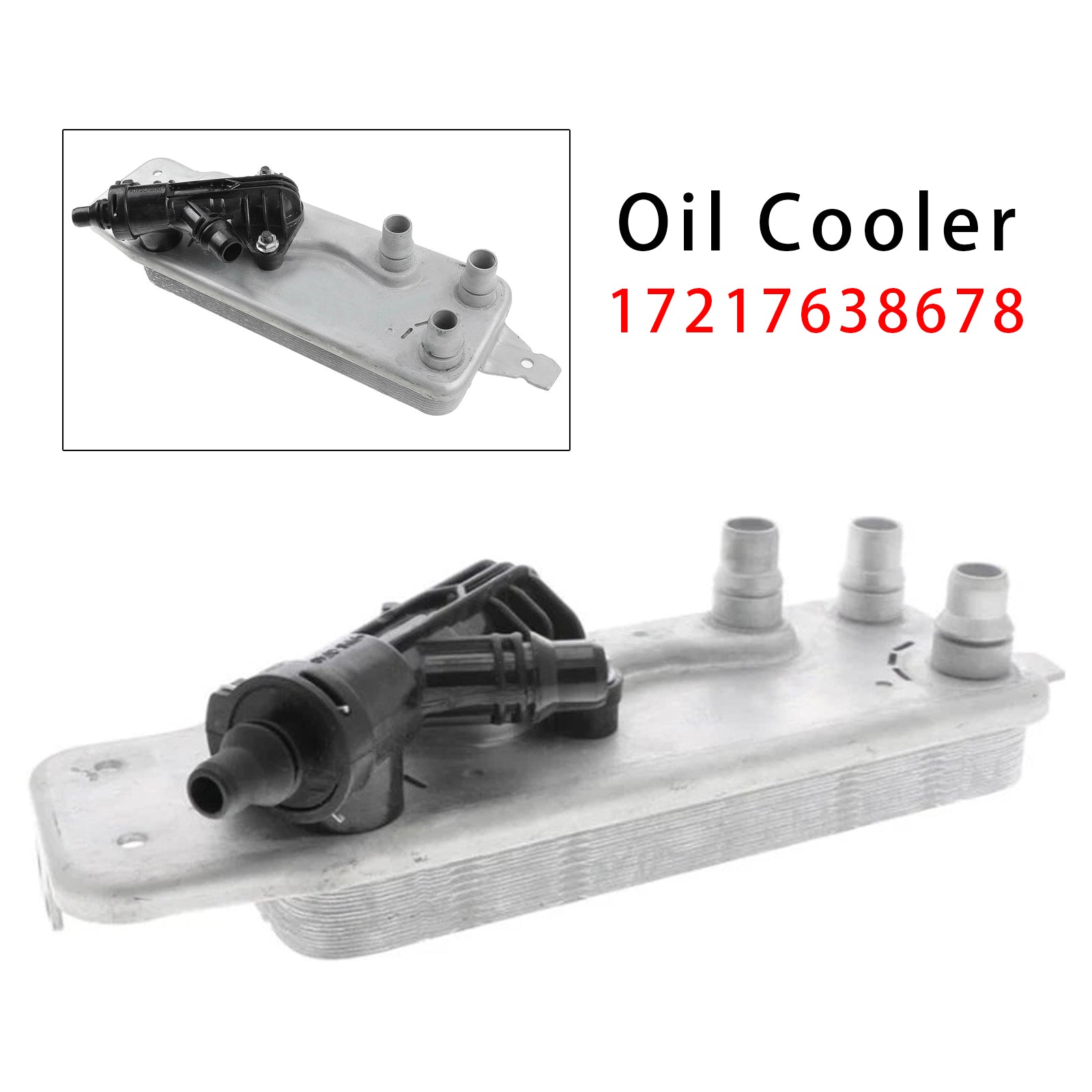 2013-2015 For BMW ActiveHybrid 7 F02 L6 3.0L Automatic Trans. Transmission Oil Cooler Heat Exchanger w/ Thermostat 17217572540