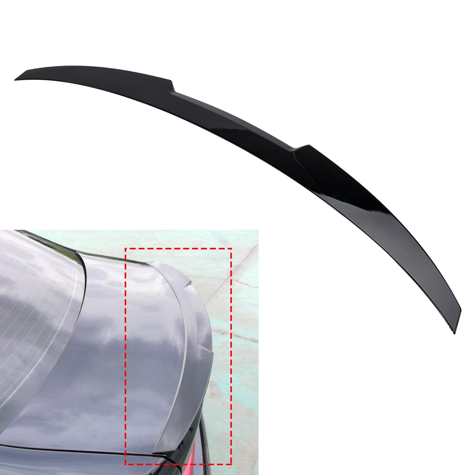 2019-2025 BMW G20 3 Series Sedan All Models Gloss Black Rear Boot Spoiler