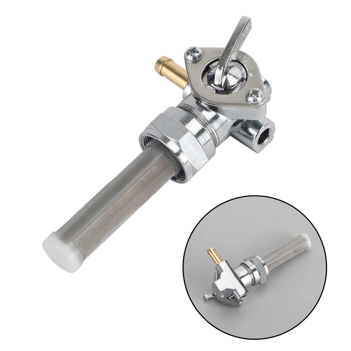 Softail Electra Glide Road King Generic Petcock Fuel Valve Right Spigot 22mm fit for