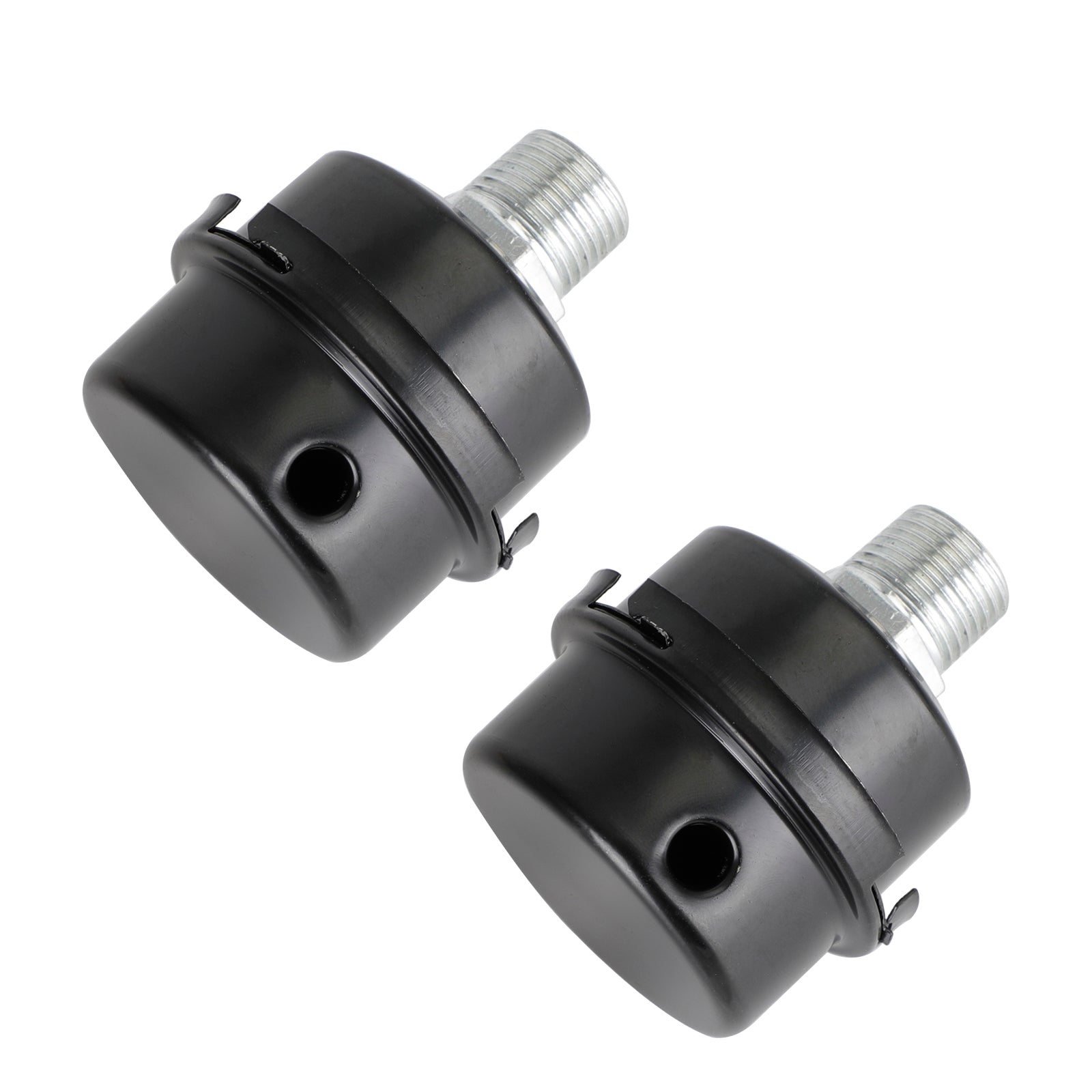 2x Filter Metal Air Compressor Intake Filter Noise Muffler Silencer 13/16/20mm