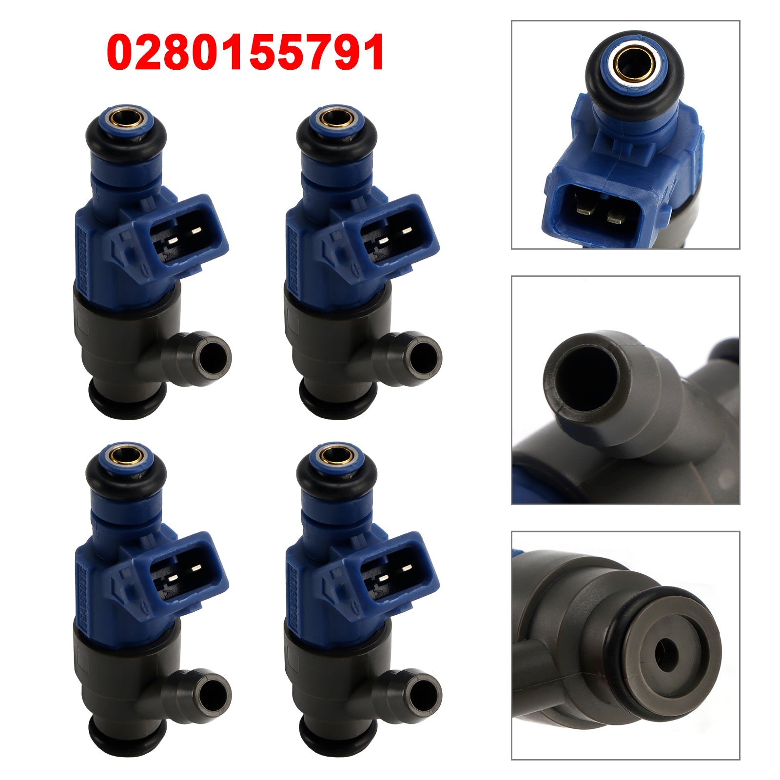 4Pcs Fuel Injector For Volkswagen Golf Jetta Beetle 2.0L 98-01 0280155791