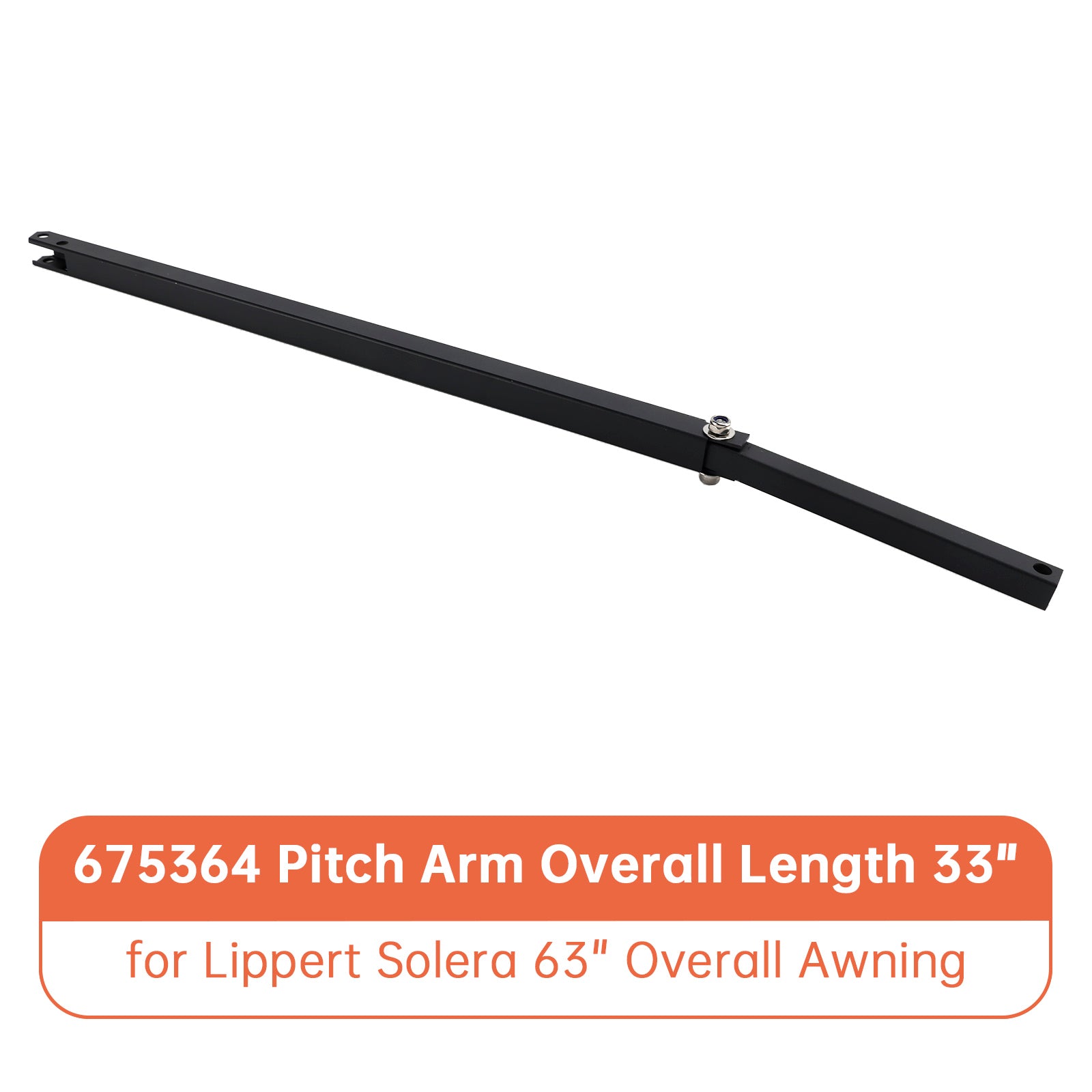 675364 Pitch Arm Overall Length 33" for Lippert Solera 63" Overall Awning
