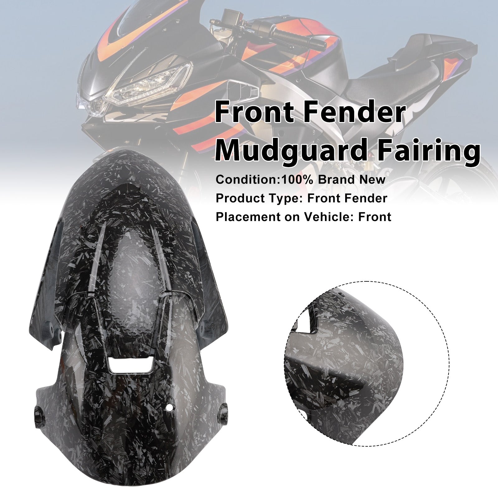 2024-2025 Aprilia RS457 RS 457 Front Fender Mudguard Fairing