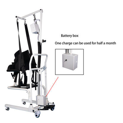 Electric Transfer Chair Patient Lift (4 in 1) for Home  180° Split Seat 330 lbs Load-Bearing for Elderly Disabled Handicapped  Full Body Sling Portable