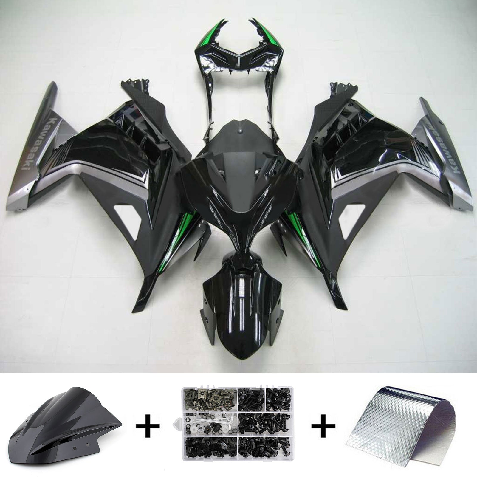 2013-2024 Kawasaki EX300/Ninja300 Injection Fairing Kit Bodywork Plastic ABS