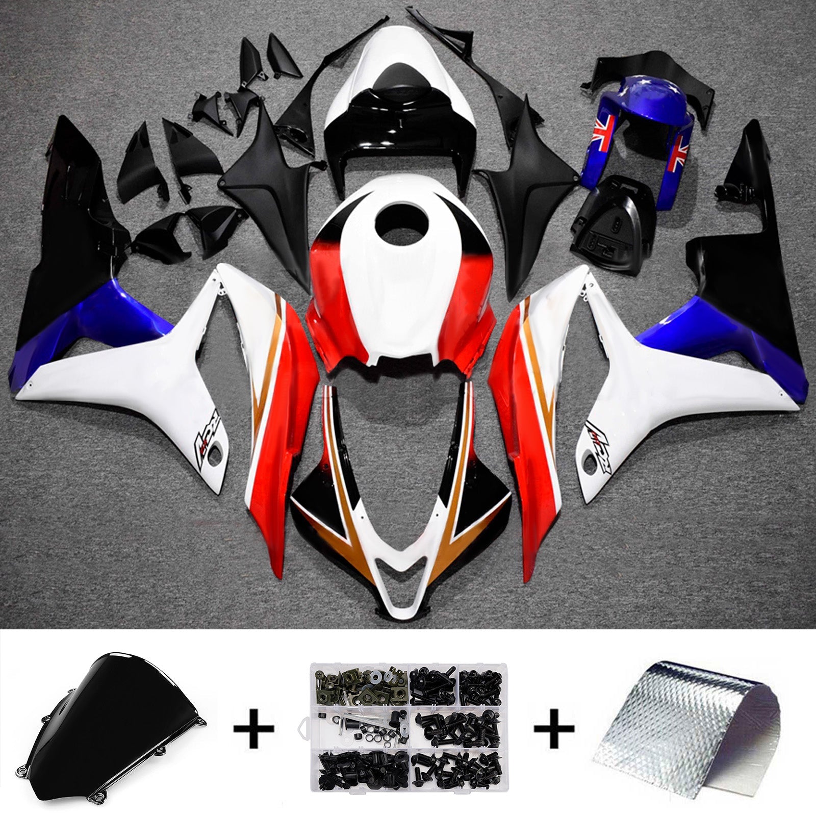 Injection Fairing Kit Bodywork Plastic ABS For Honda CBR600RR 2007-2008 F5