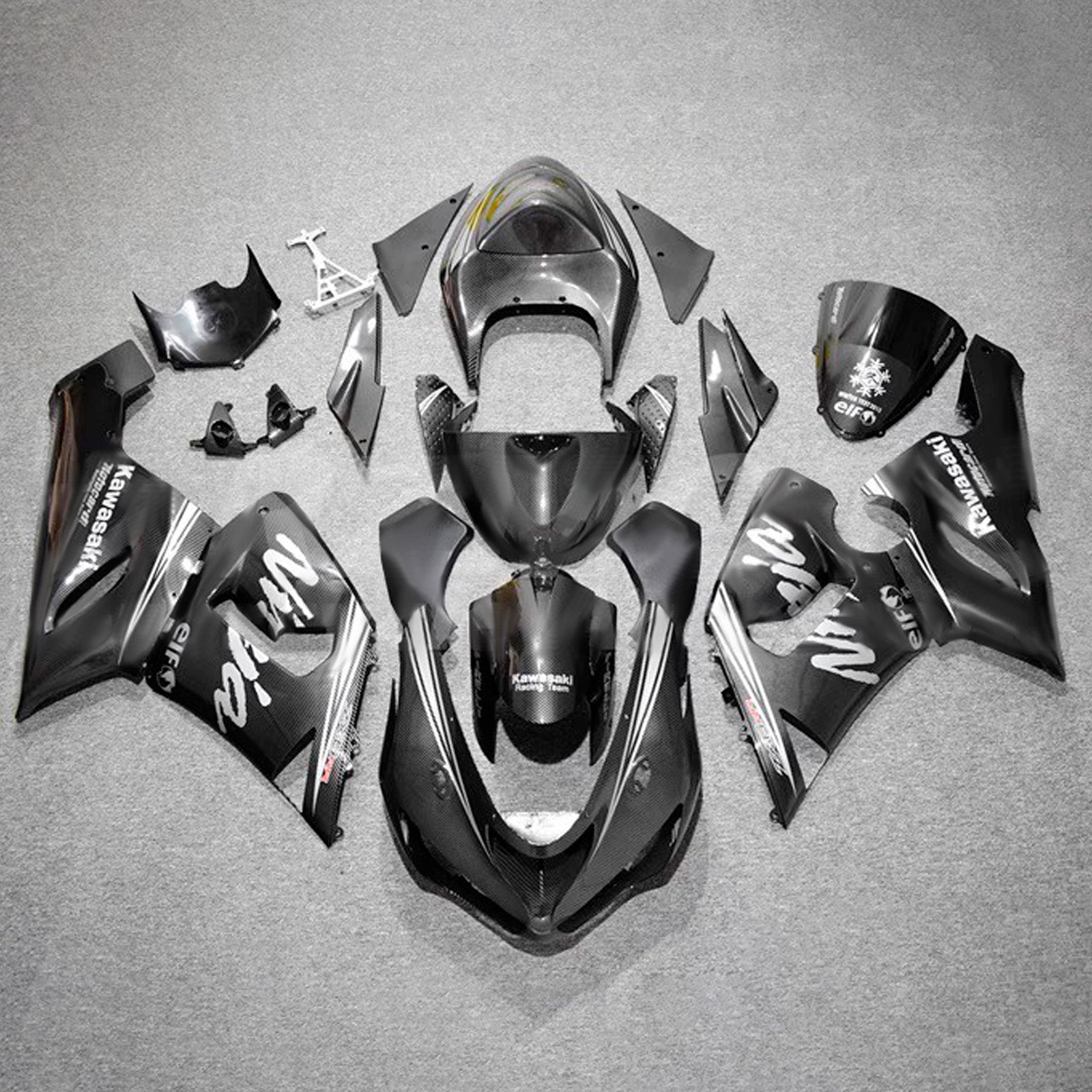 Injection Fairing Kit Bodywork Plastic ABS fit For Kawasaki ZX6R 636 2005-2006