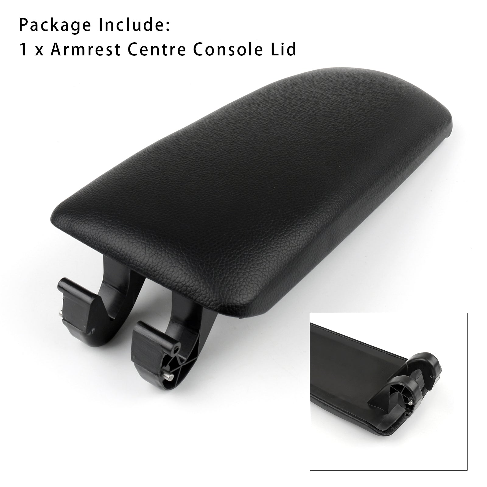 2001-2008 Audi A4 B6 B7 Black Leather Armrest Centre Console Lid 8E0864245E