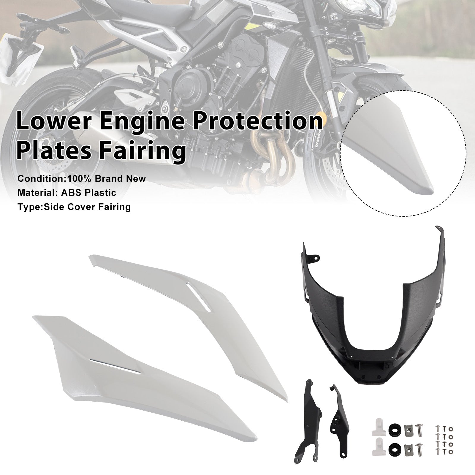 2023-2025 Street Triple 765 R/RS Engine Lower Belly Pan Panels Guard Fairing