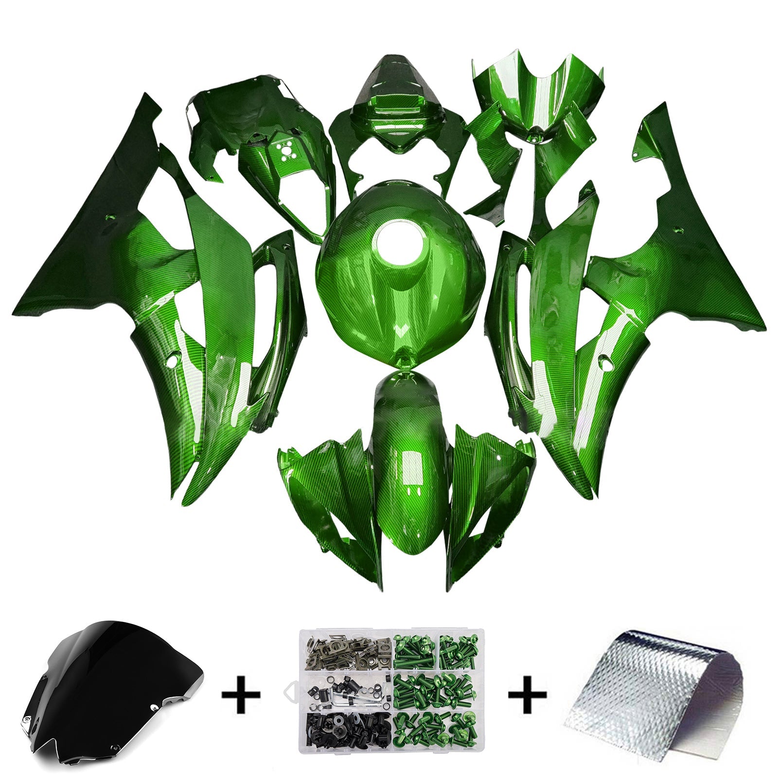 Injection Fairing Kit Bodywork Plastic ABS For Yamaha YZFR6 YZF-R6 2008-2016