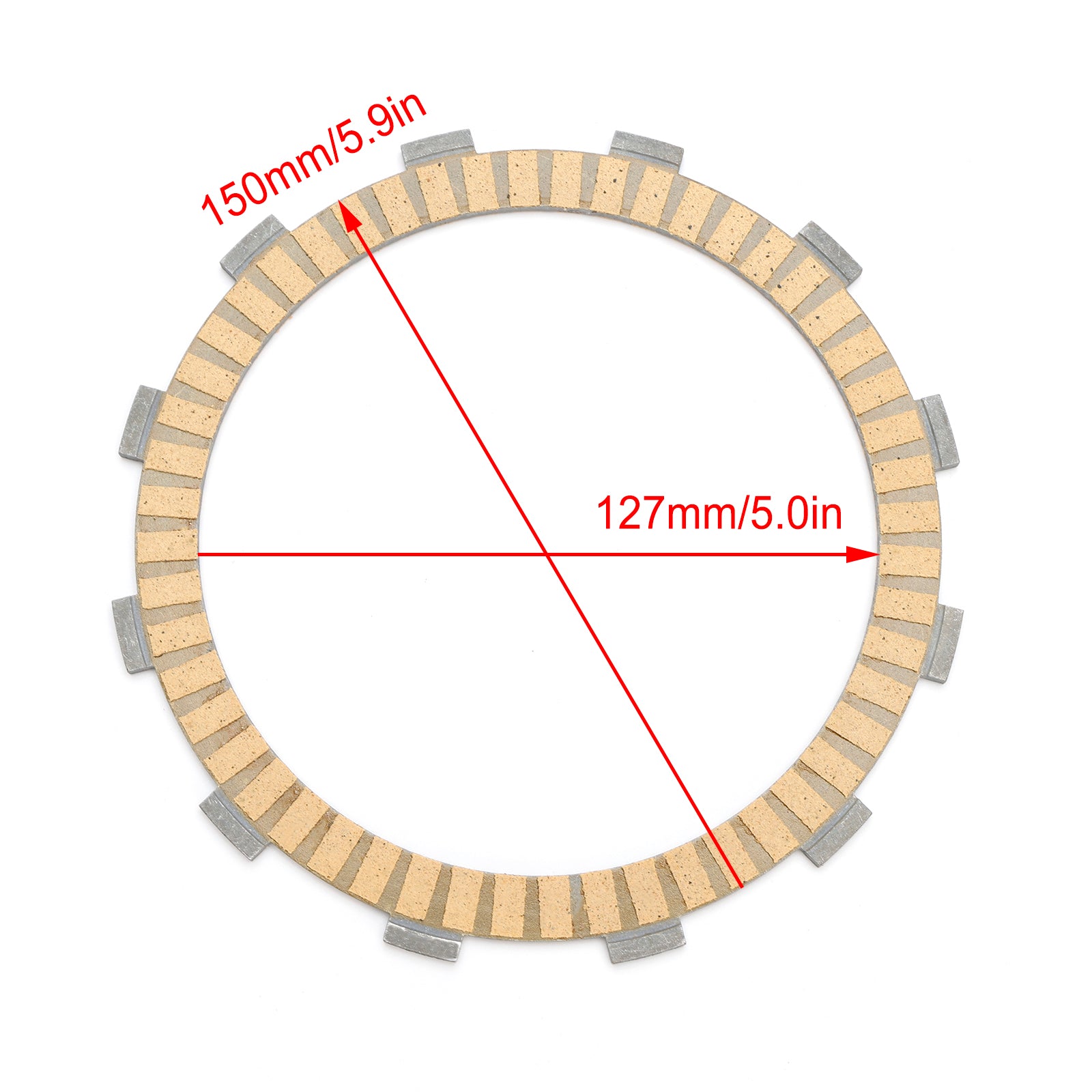 Clutch Friction Plate Kit fit for Suzuki 21441-31J00 DL1050 V-Strom 1050 20-24