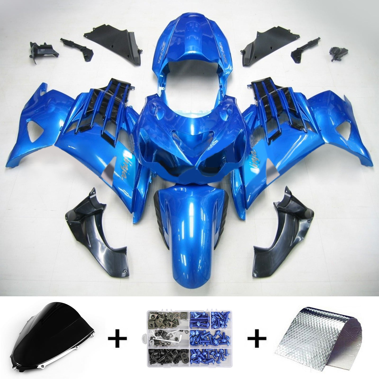 2012-2025 Kawasaki ZX14R Injection Fairing Kit Bodywork Plastic ABS #104