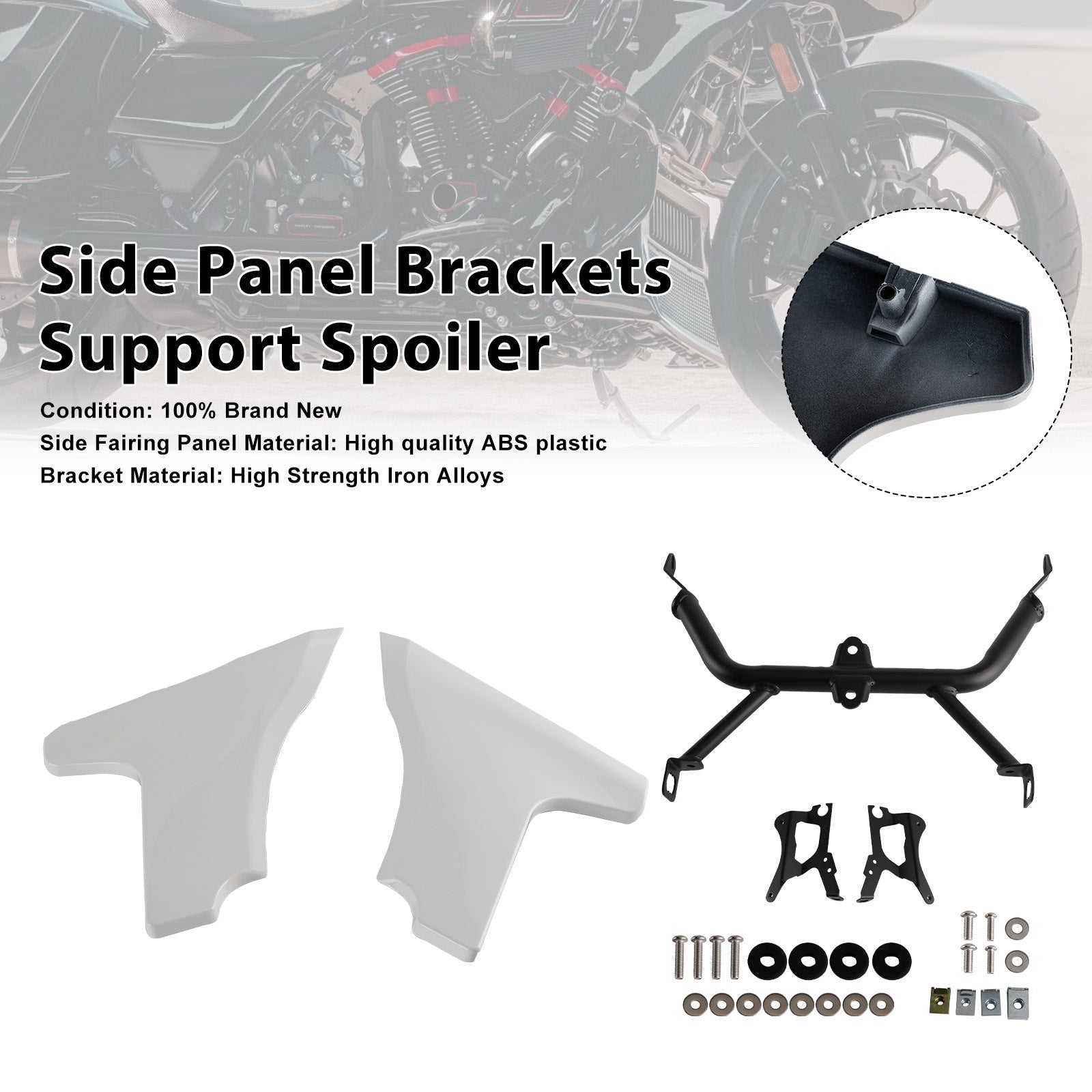 2024-later Harley Road Glide CVO ST FLTRXSTSE Side Panel Brackets Support Spoiler