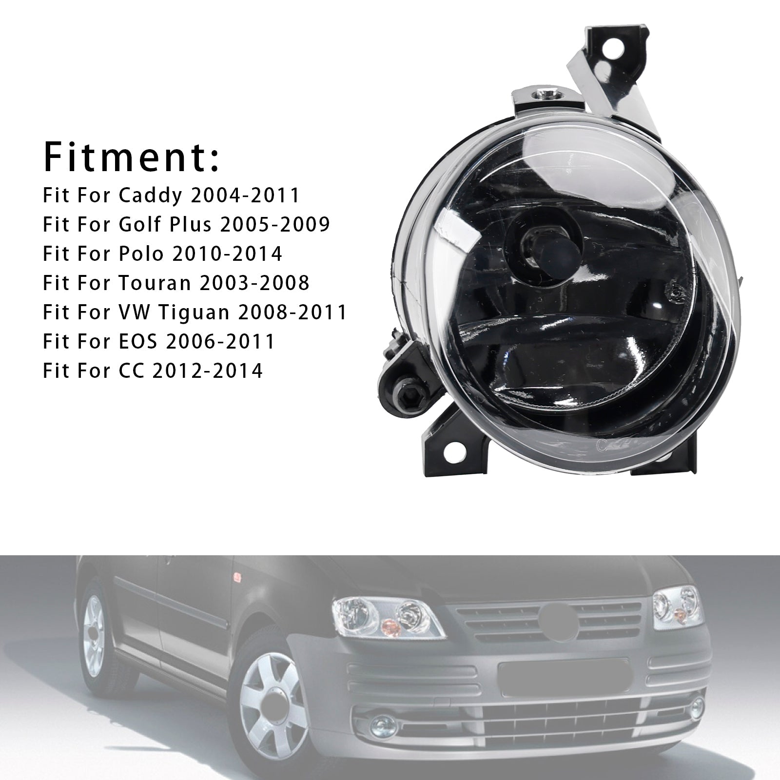 1 Pcs Front Right Fog Light For Volkswagen Caddy 2004-2011 Touran 2003-2008