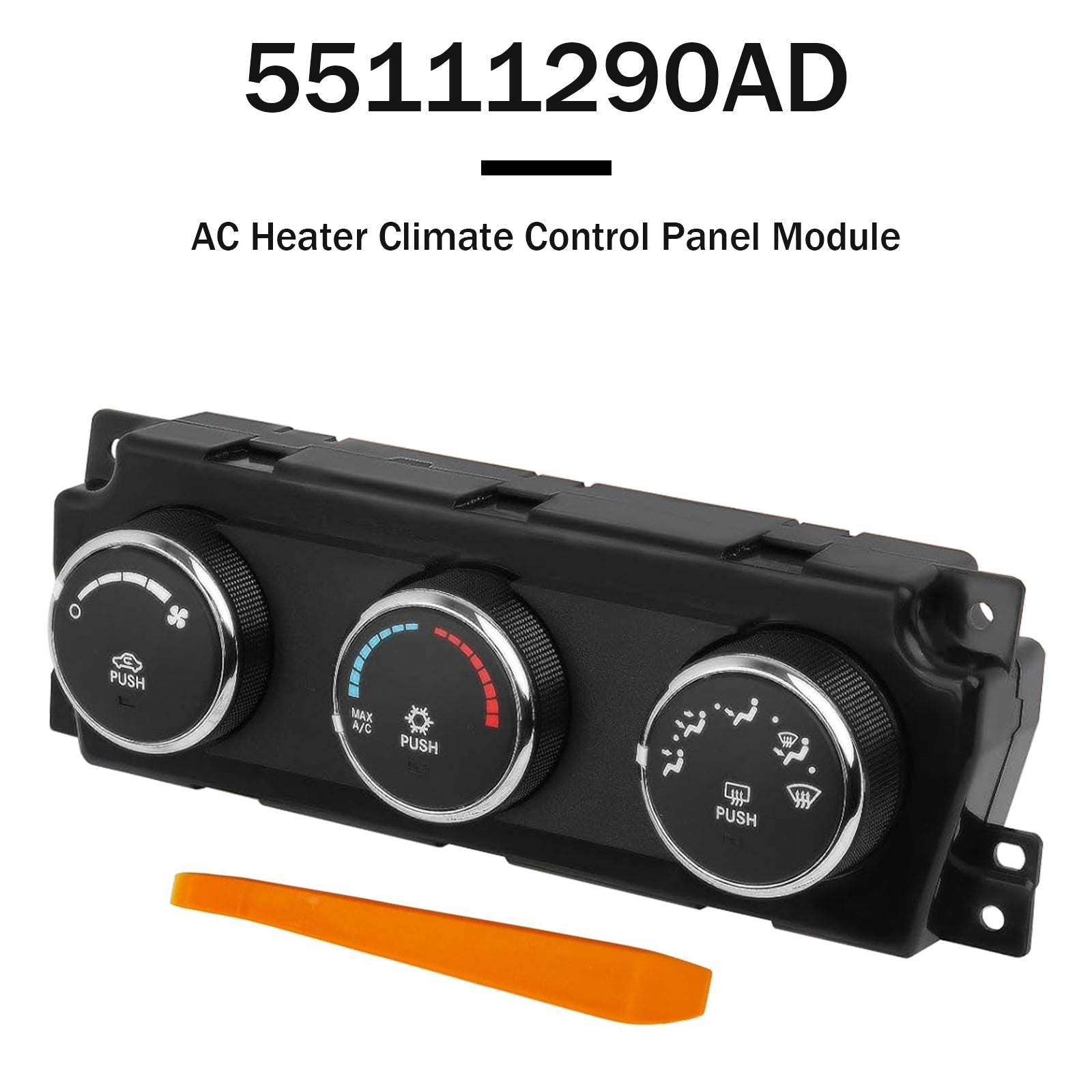 2012 Ram 3500 AC Heater Climate Control Panel Module 55111290 68090626AD (Copy)