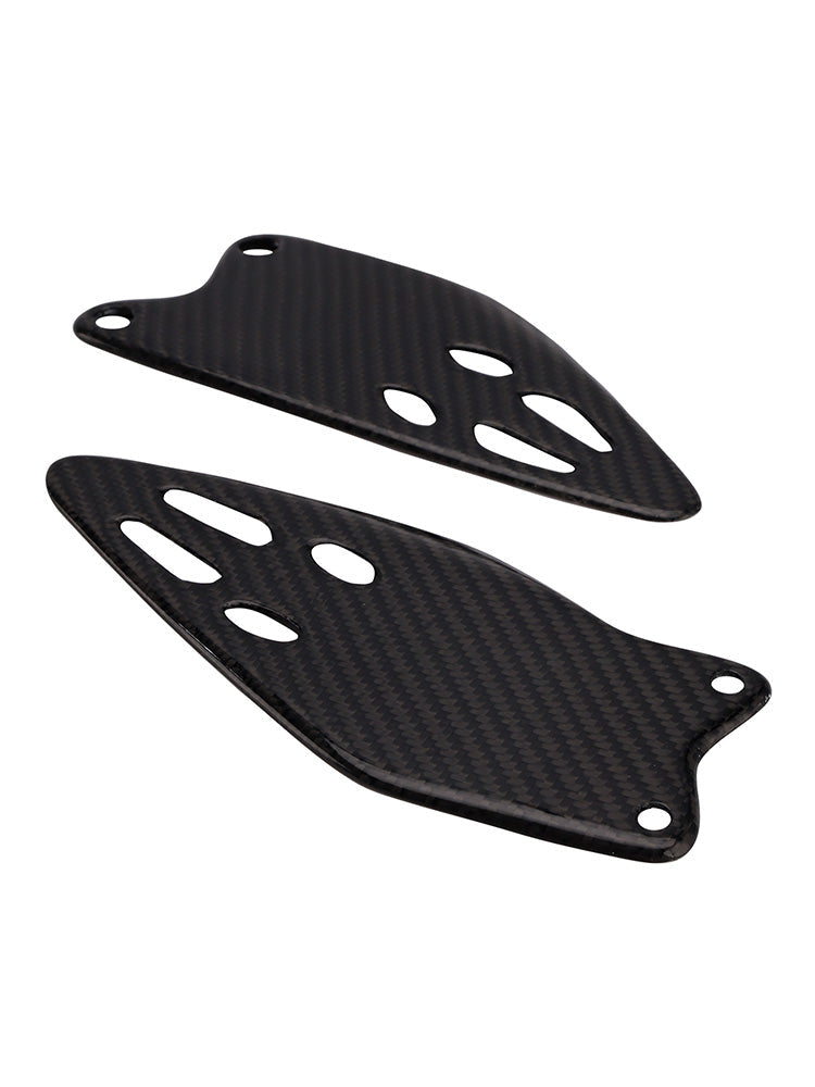 Real Carbon Fiber Foot Protection Board For Kawasaki ZX-6R 636 2019-2025