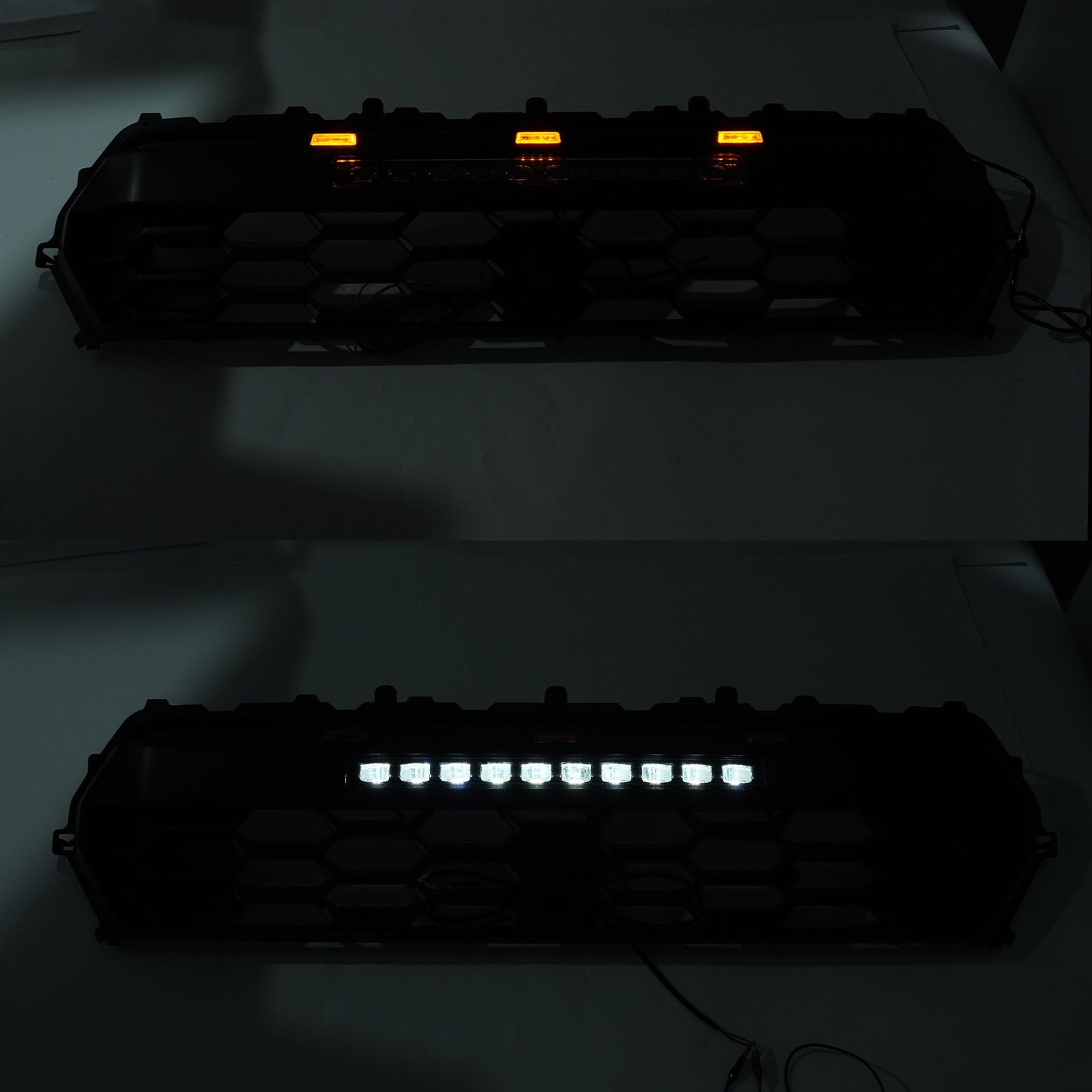2024+ Toyota Tacoma With Led & Light Bar Black Front Bumper Grille Grill Fit