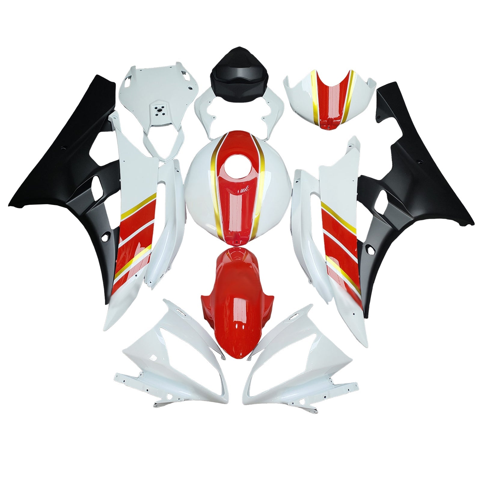 Injection Fairing Kit Bodywork Plastic ABS For Yamaha YZFR6 YZF-R6 2006-2007