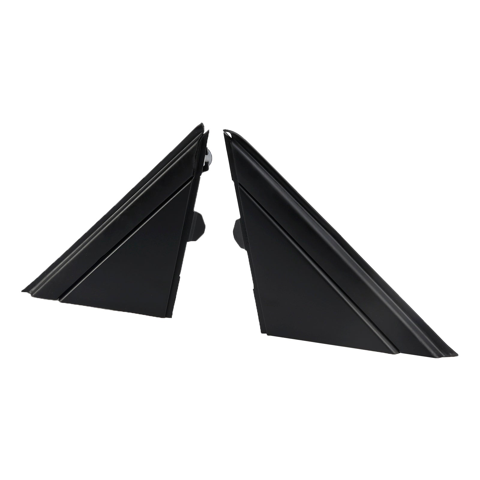 2012-2019 Fiat 500 2X Left+Right Side View Door Mirror Flag Cover Molding Trim