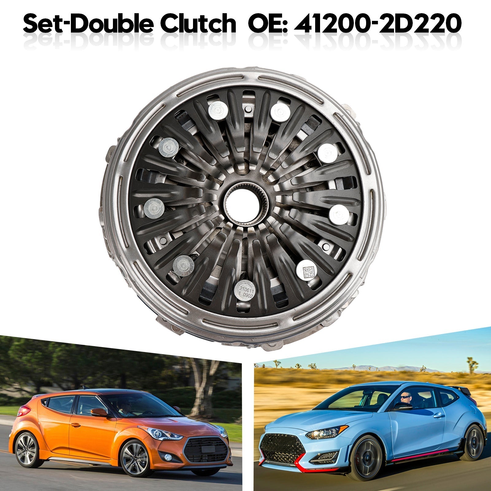 2018 - 2020 HYUNDAI ELANTRA GT 1.6L 1591CC Set-Double Clutch 41200-2D220 41200 2D100
