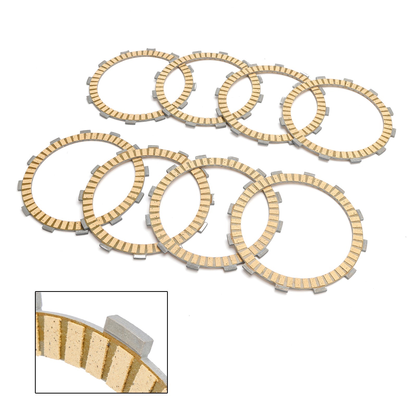 Clutch Friction Plate Kit fit for Honda VTX1300 2003-2009 VTX1800 2002-2008