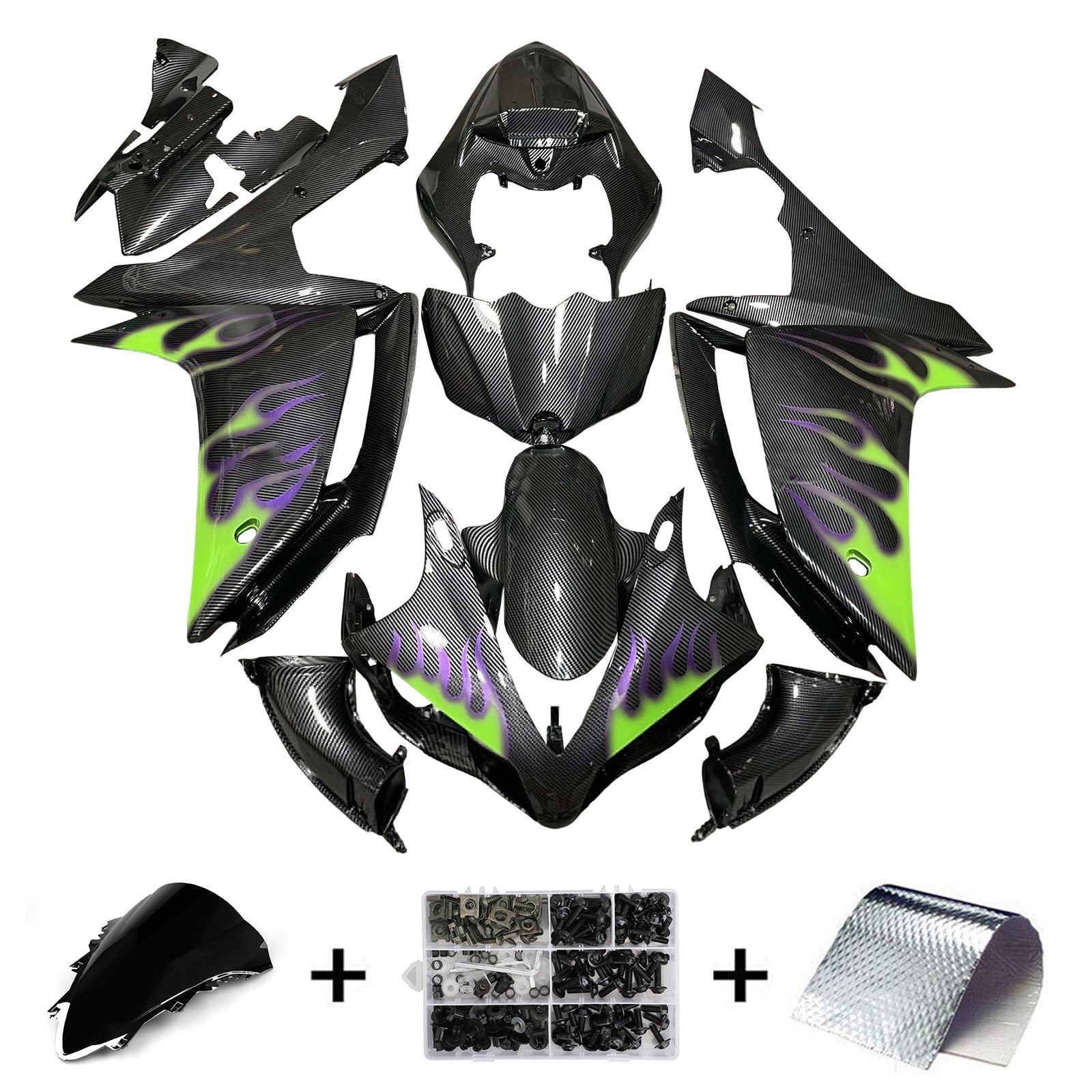Injection Fairing Kit Bodywork Plastic ABS For Yamaha YZFR1 YZF-R1 2007-2008
