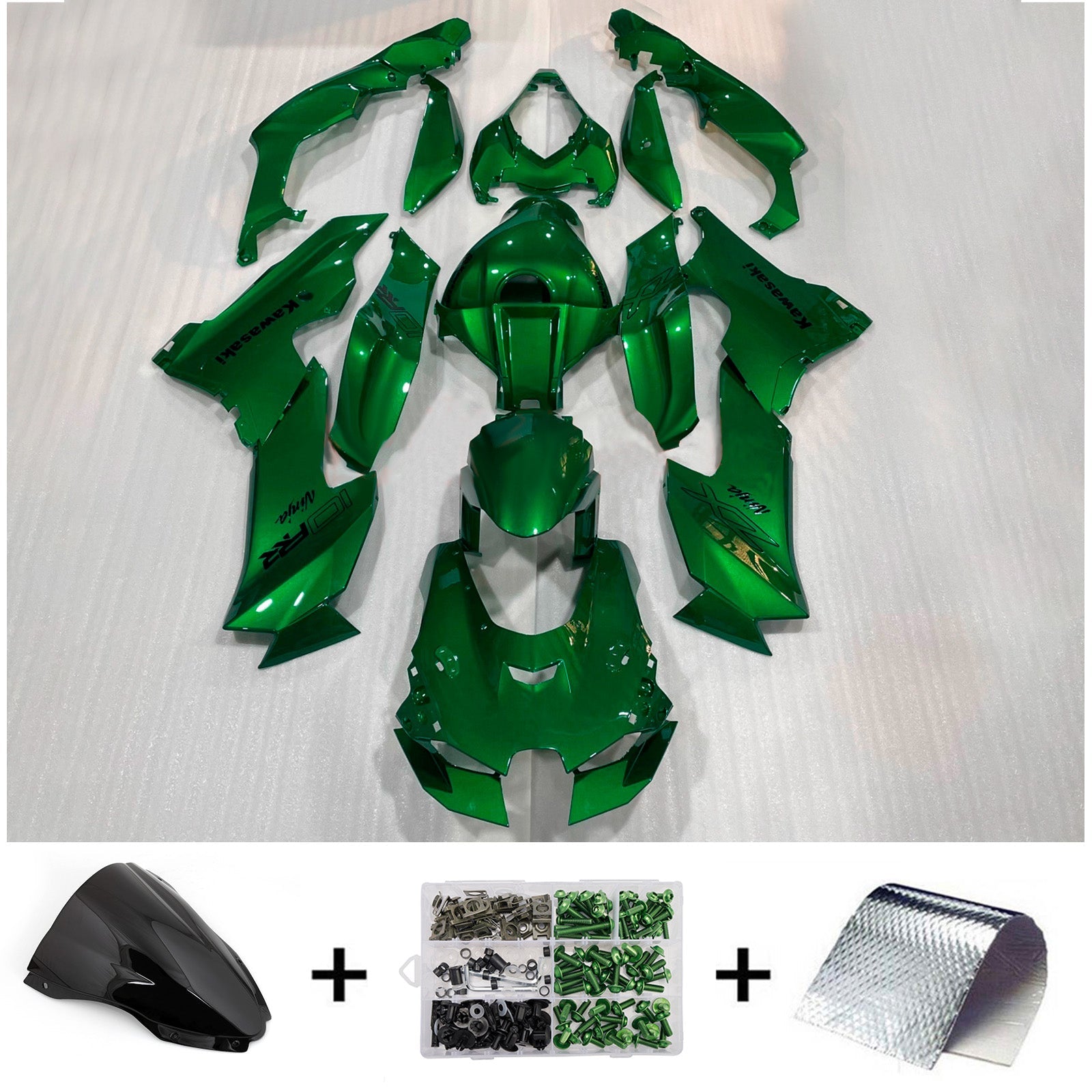 Injection Fairing Kit Bodywork ABS fit For Kawasaki ZX-10R ZX-10RR 2021-2025