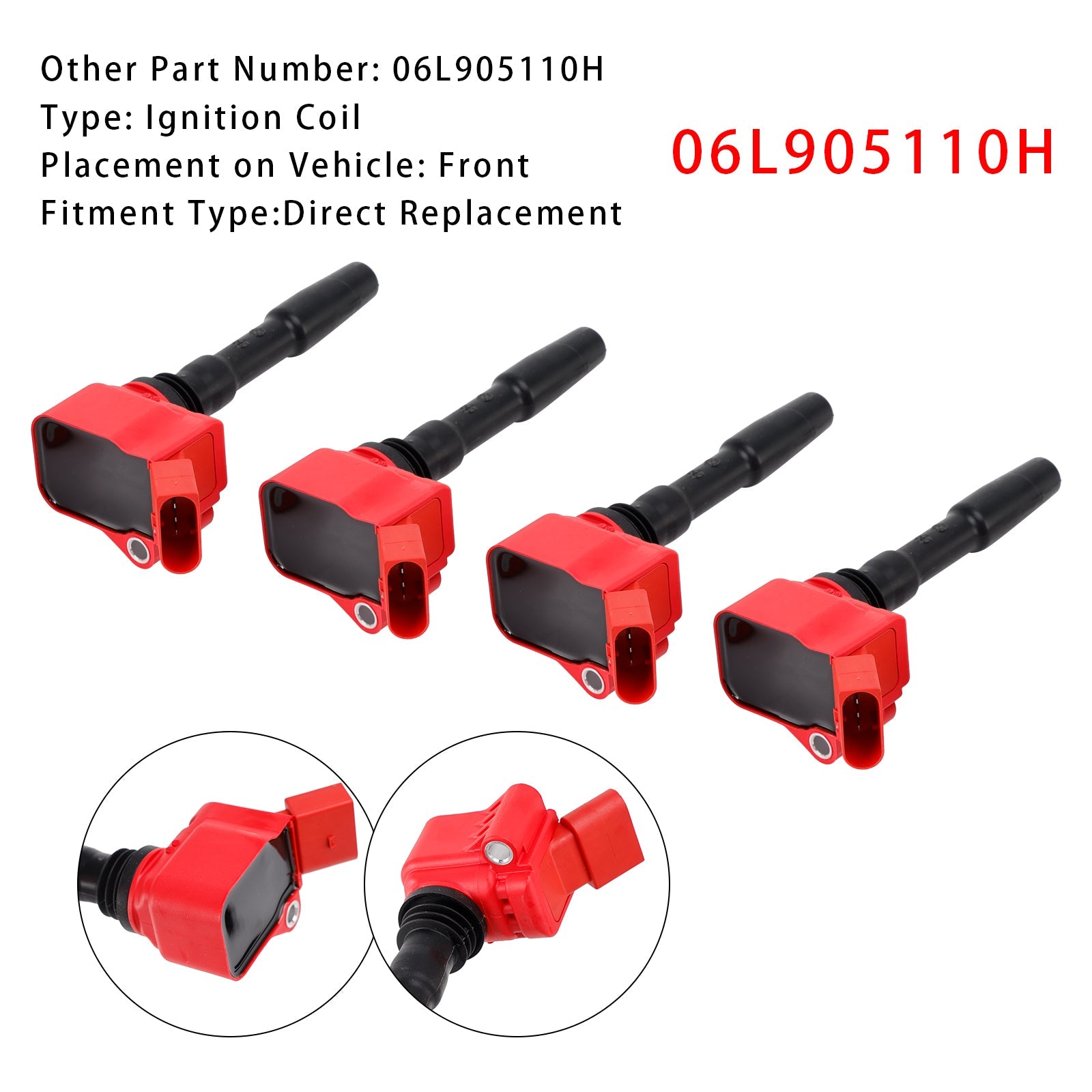 2017-2022 VW Atlas 2.0 TSI EA888 Gen3 4PCS Ignition Coil 06L905110H