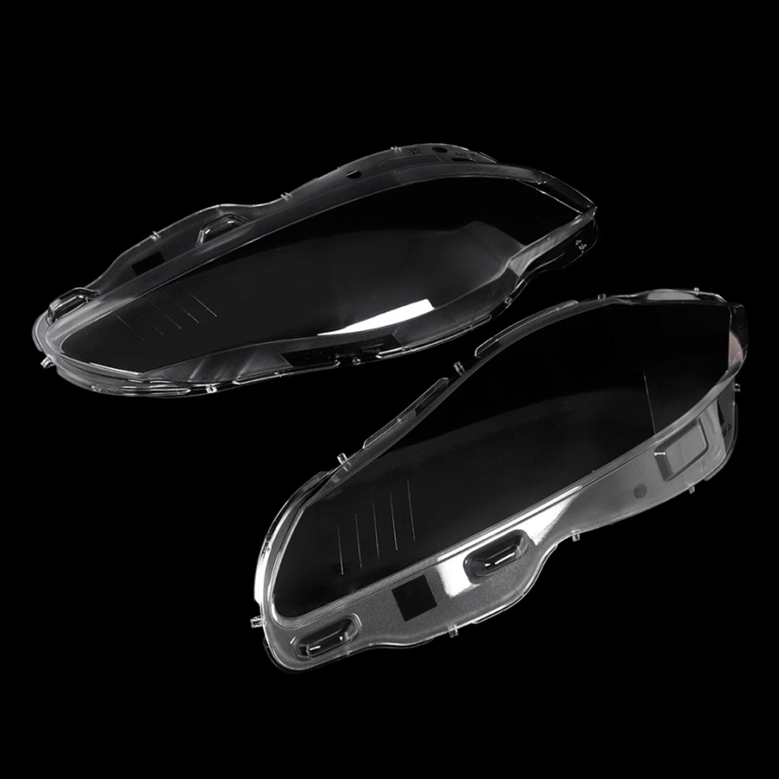 2010-2019 Jaguar XJ XJL Pair Front Headlight Lens Cover Shell Clear