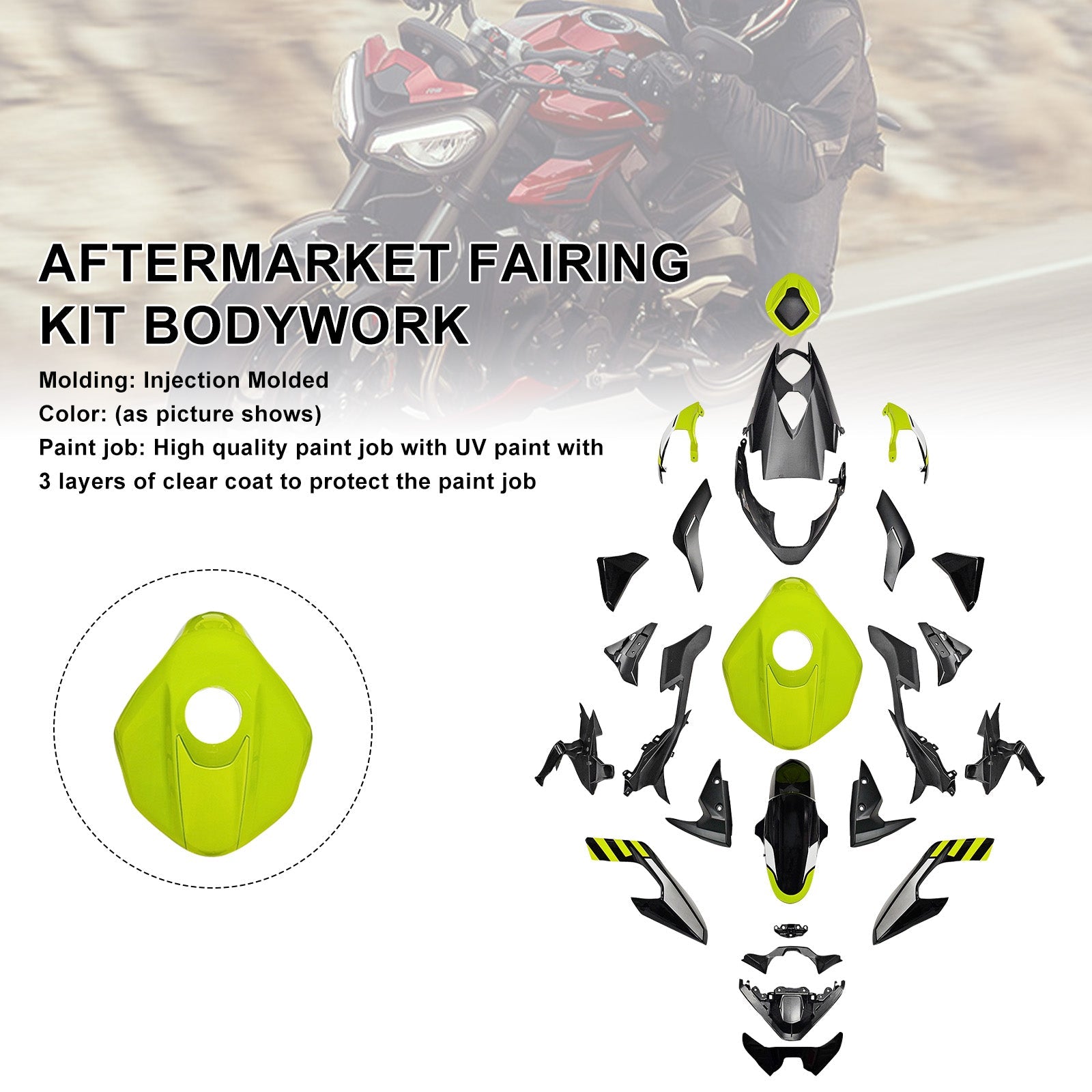Injection Bodywork Fairing Kit for Street Triple 765 R/RS 2023-2025