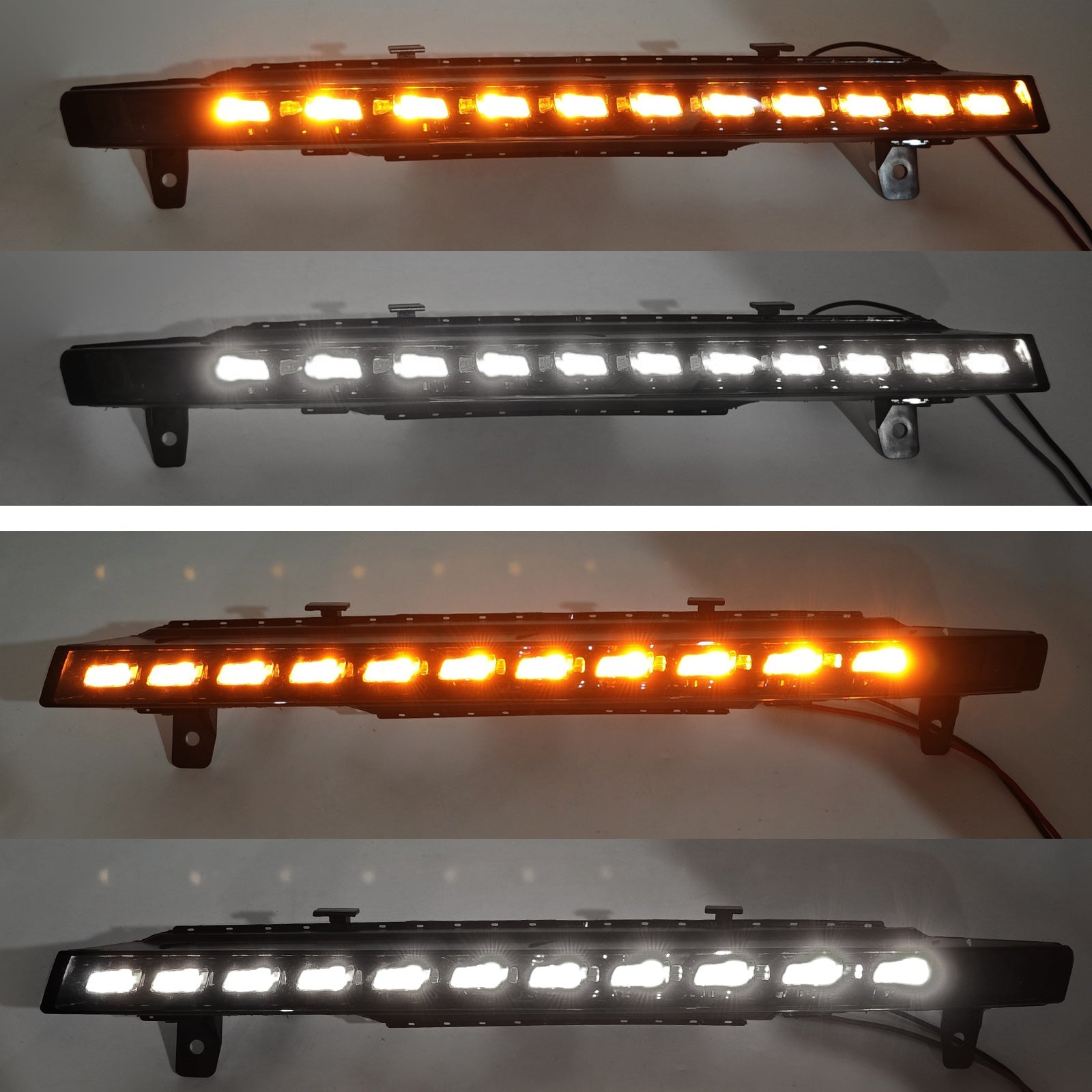 2010-2015 Audi Sport Version Q7 Pair Front Bumper 11 LED Turn Signal Fog Light