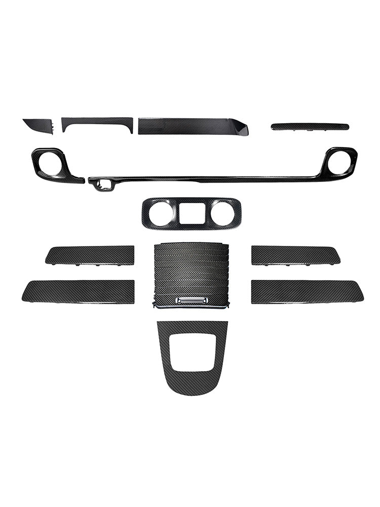 2025+ Fit Mercedes W465 G550 G580 G63 Dry Carbon Dash Interior Trim Panel Set