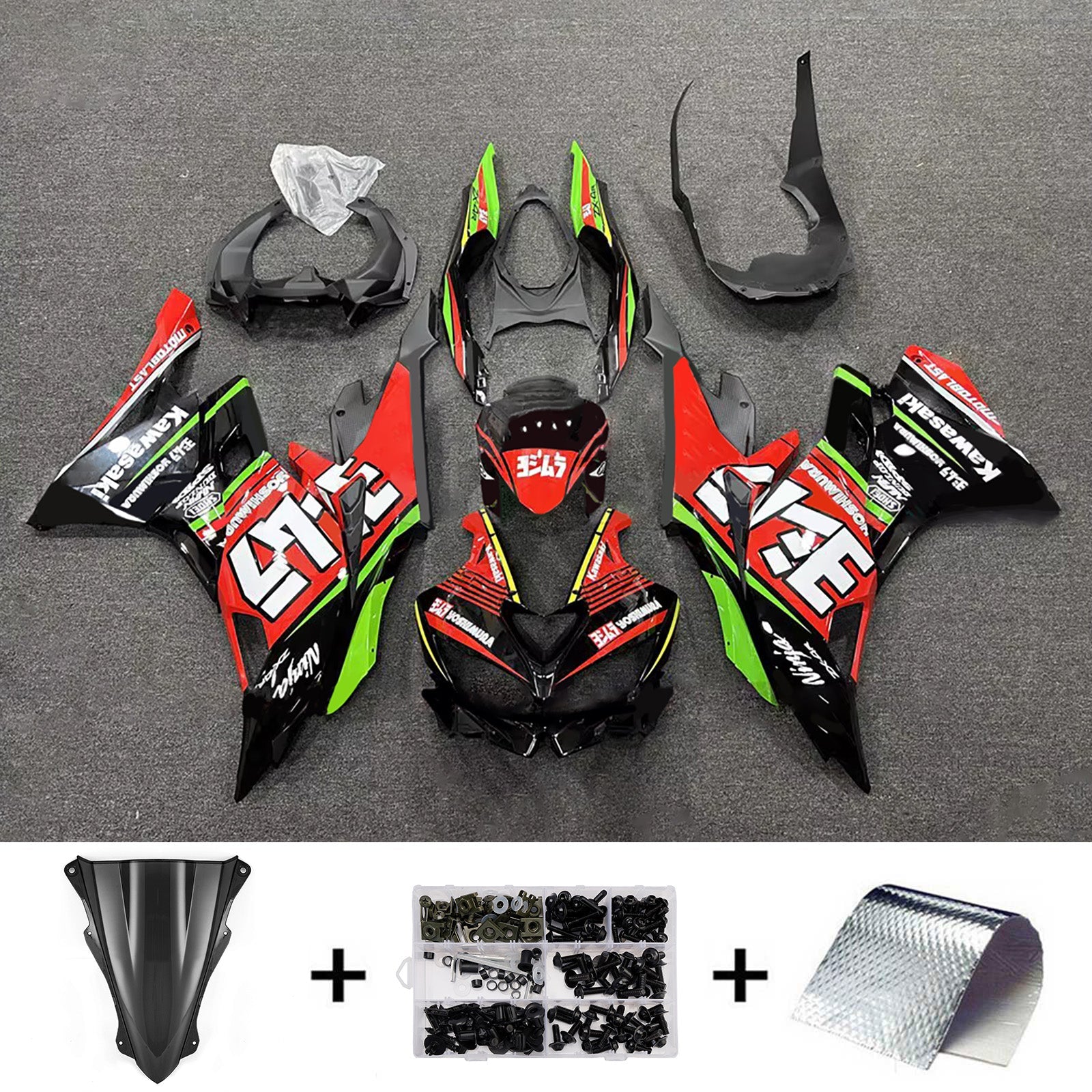 Injection Fairing Kit fit For Kawasaki Ninja ZX-25R ZX-4R ZX-4RR 2019-2025
