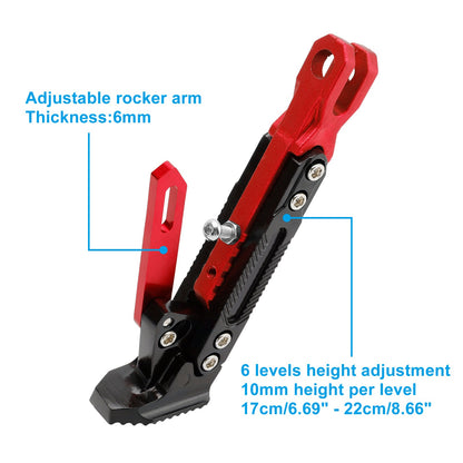 Electric Motorbike Motorcycle Kickstand Parking Bracket Adjustable Side Stand